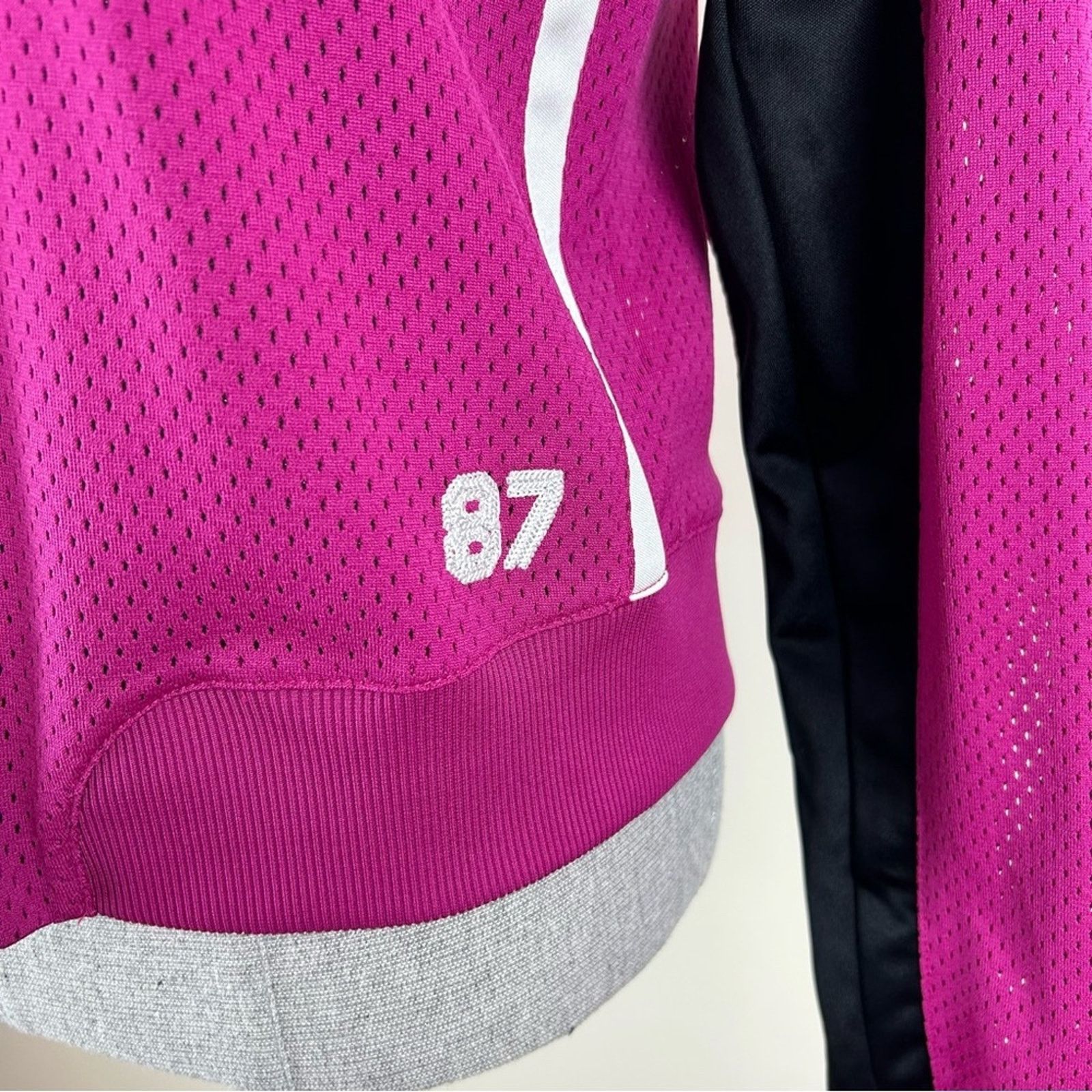 Nike Nike Retro Mesh‎ Chainstitch Embroidered Women's Jacket Size L / US 10 / IT 46 - 2 Thumbnail