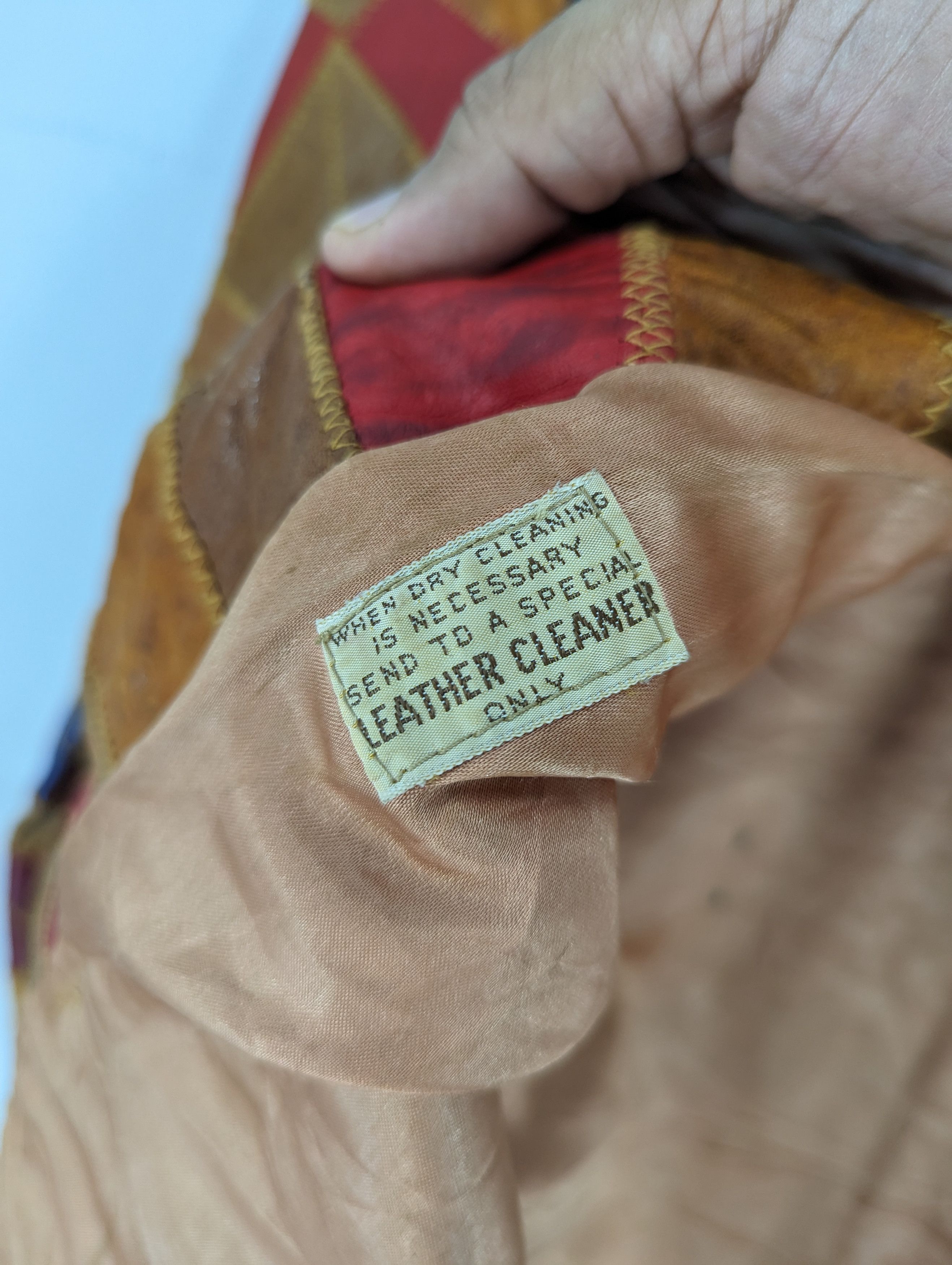 Vintage 🔥RARE🔥Vintage Unbrand Patchwork Leather Jacket Size XS / US 0-2 / IT 36-38 - 12 Thumbnail