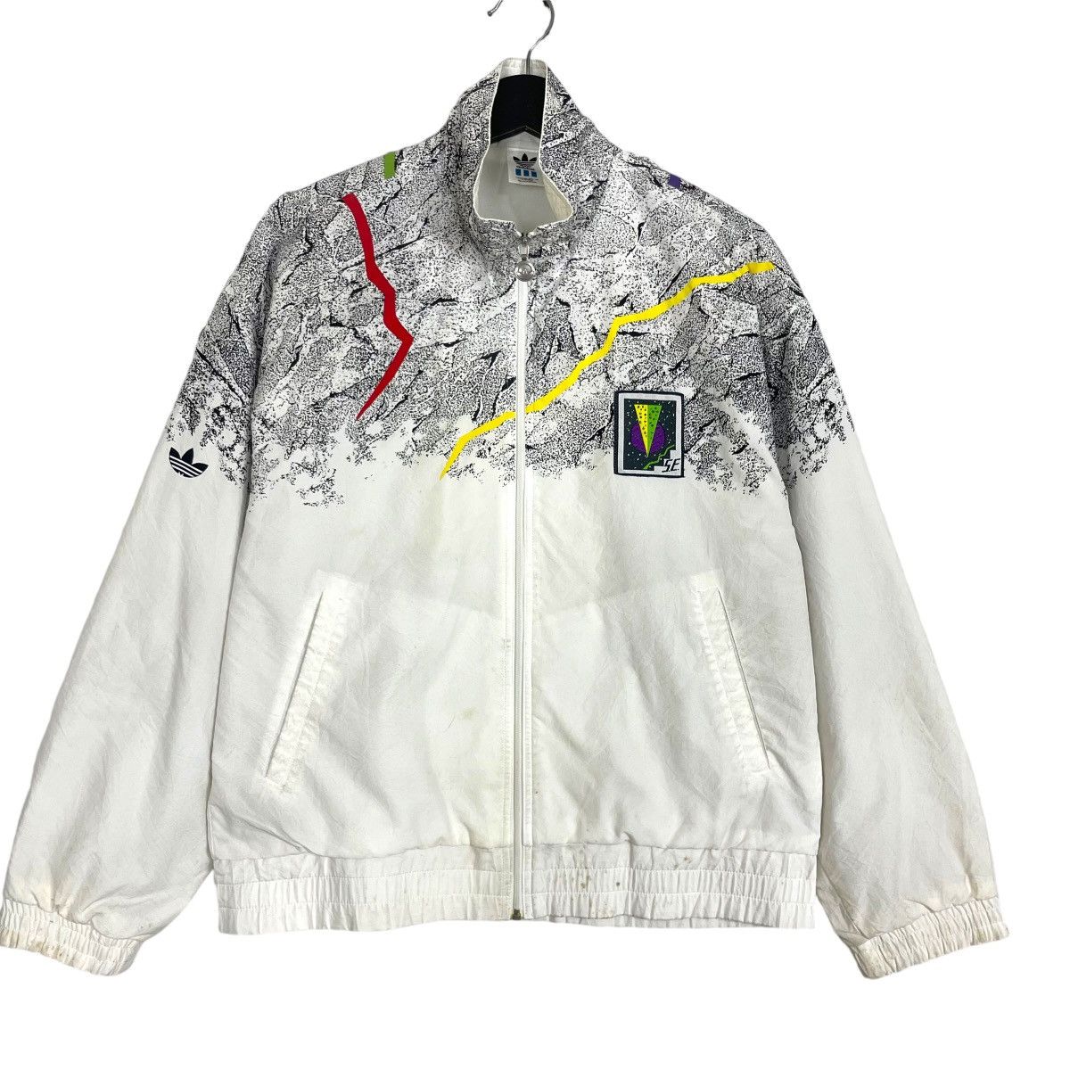 Adidas Vintage Adidas Descente Jacket Zipper Windbreaker Over Print Size US M / EU 48-50 / 2 - 1 Thumbnail
