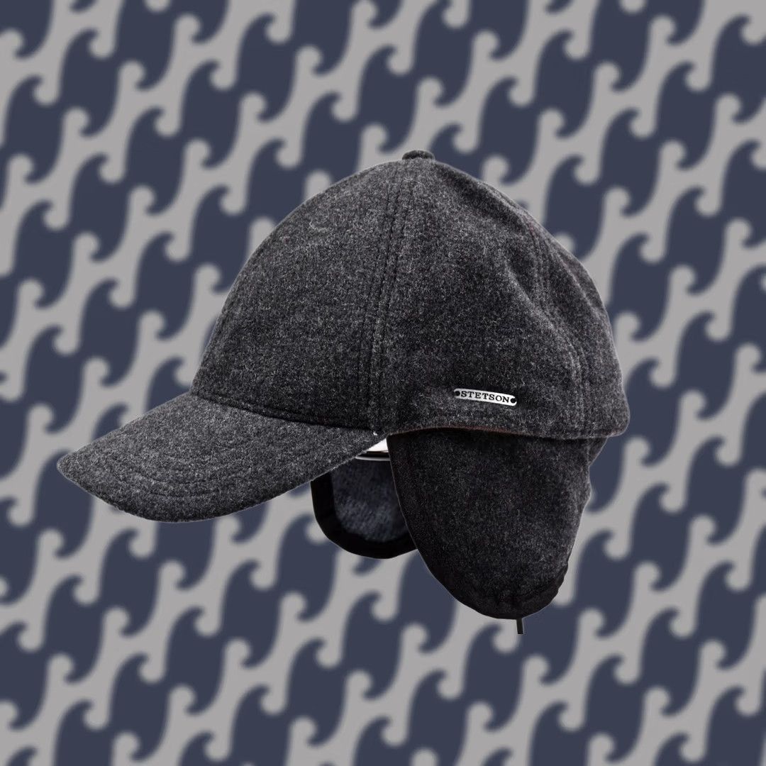 Stetson Stetson Baseball Cap Wool/Cashmere Men's Hat L Black Wool/Cashmere Baseball Cap Mens L Black Size ONE SIZE - 1 Thumbnail