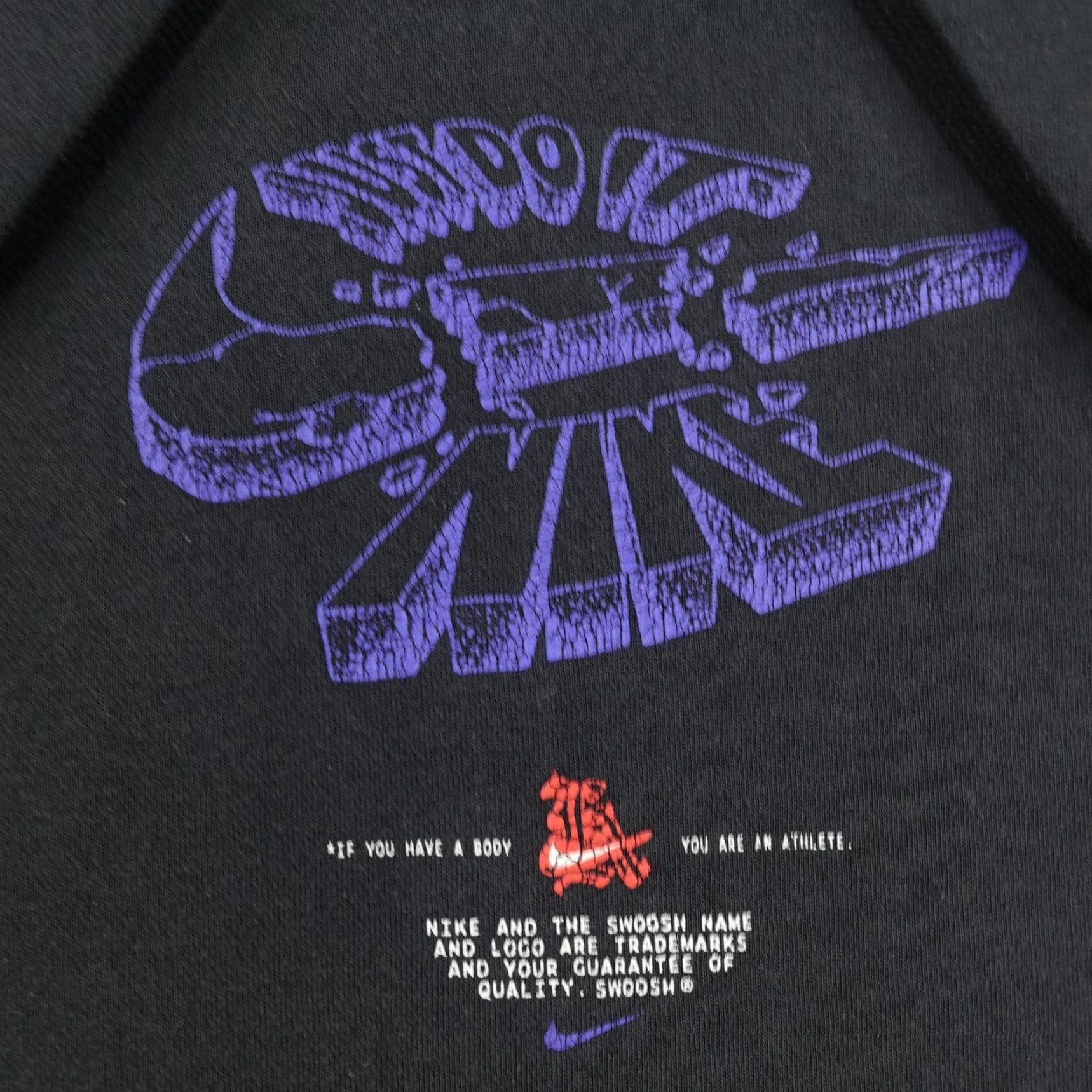 Nike Nike Hoodie Mens Large Black Shoe Dog Club LA Pullover Sweatshirt City Sports Graphic Print Hooded Pockets Logo Reg Cotton Polyester Mens Size US L / EU 52-54 / 3 - 3 Thumbnail