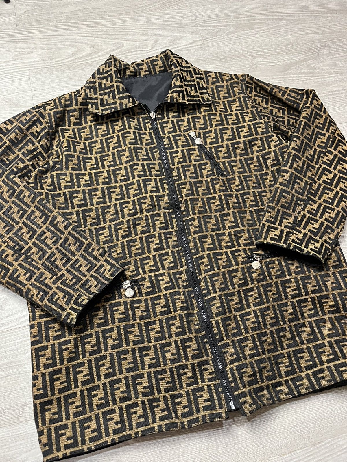 Fendi Fendi Monogram Zucca Reversible Jacket Size US L / EU 52-54 / 3 - 2 Thumbnail