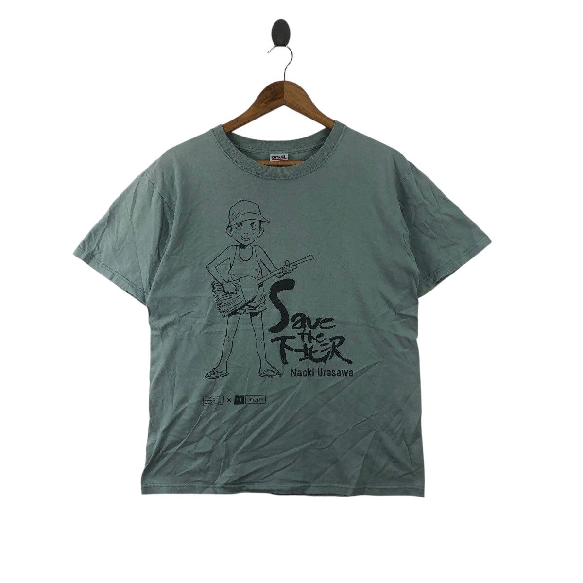 Anime Vintage 20th CENTURY BOYS MANGA Naoki Urasawa Tee Shirt Top Size US M / EU 48-50 / 2 - 1 Thumbnail