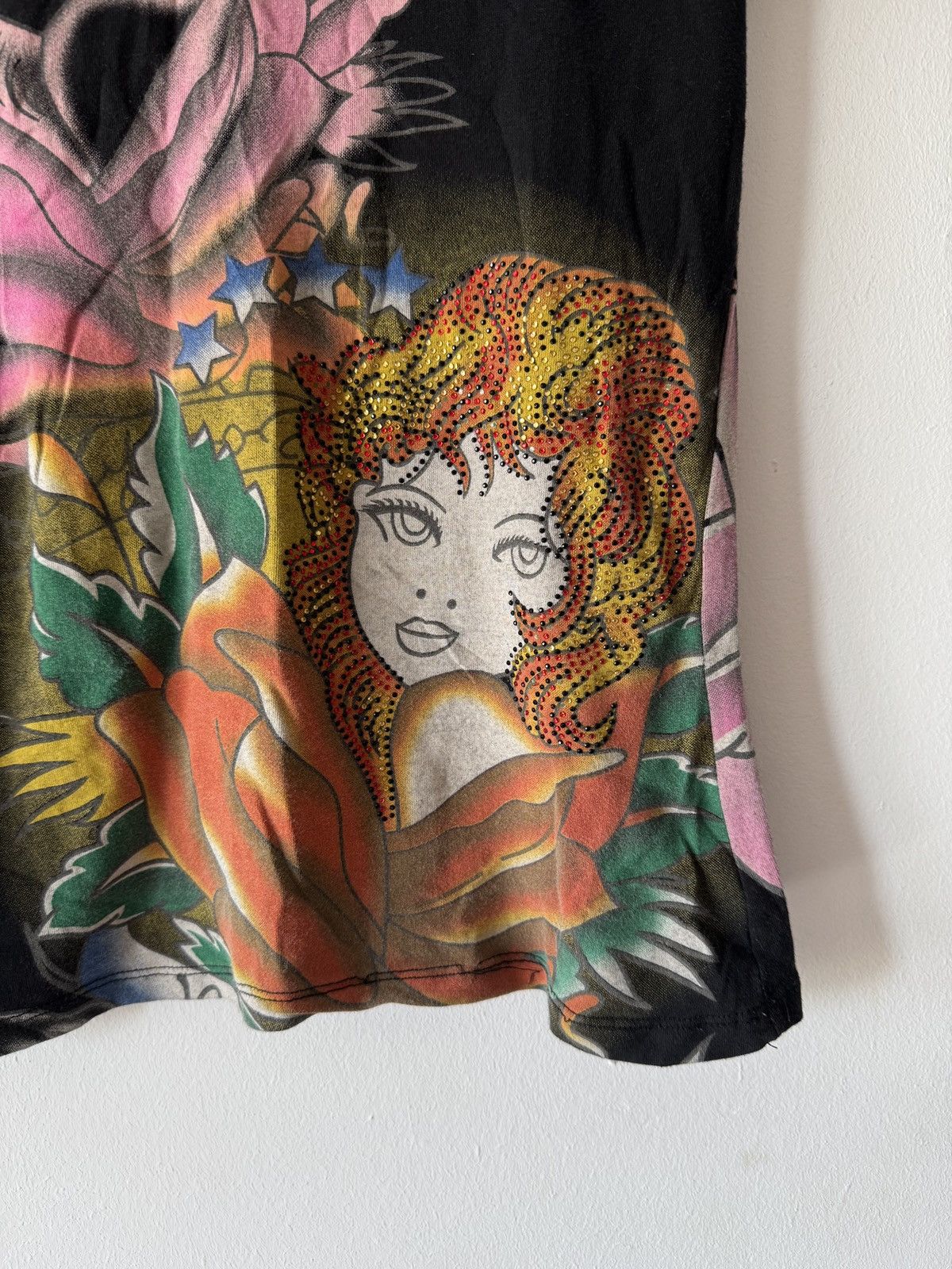 Christian Audigier 🔥🔥 Ed Hardy by Christian Audigier Black Cotton Shirt Size S / US 4 / IT 40 - 3 Thumbnail
