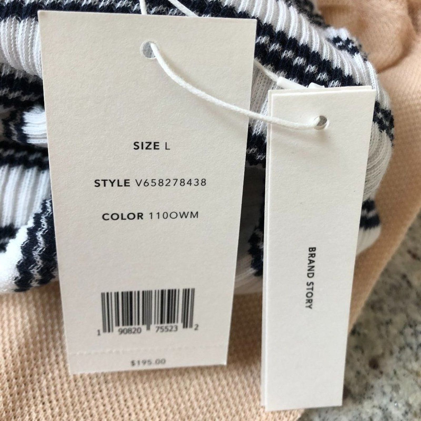 Vince Stripe Ribbed Boatneck Cotton Sweater from Vince Size XS / US 0-2 / IT 36-38 - 5 Thumbnail