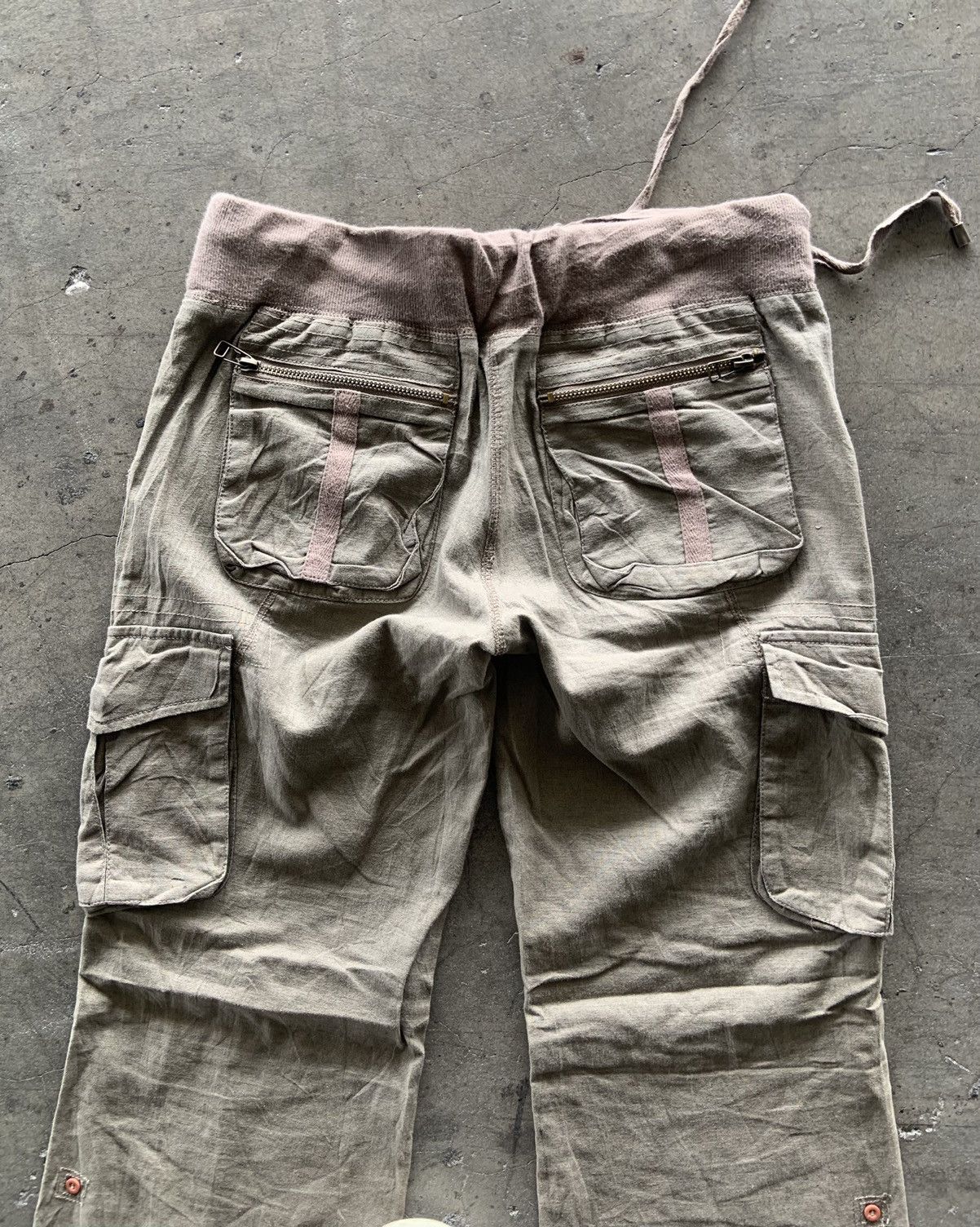 If Six Was Nine Rare G.O.A Cargo 3D Pocket Flared Pants Size Free Size US 33 - 11 Thumbnail