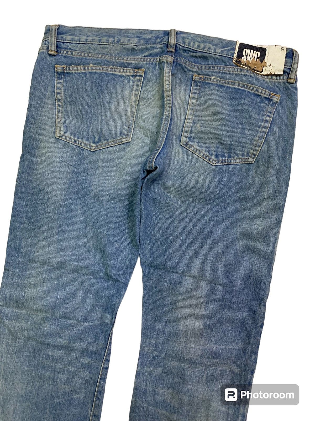 Swagger 💥Vintage Japanese Swagger Ripped Denim Size US 35 - 5 Thumbnail