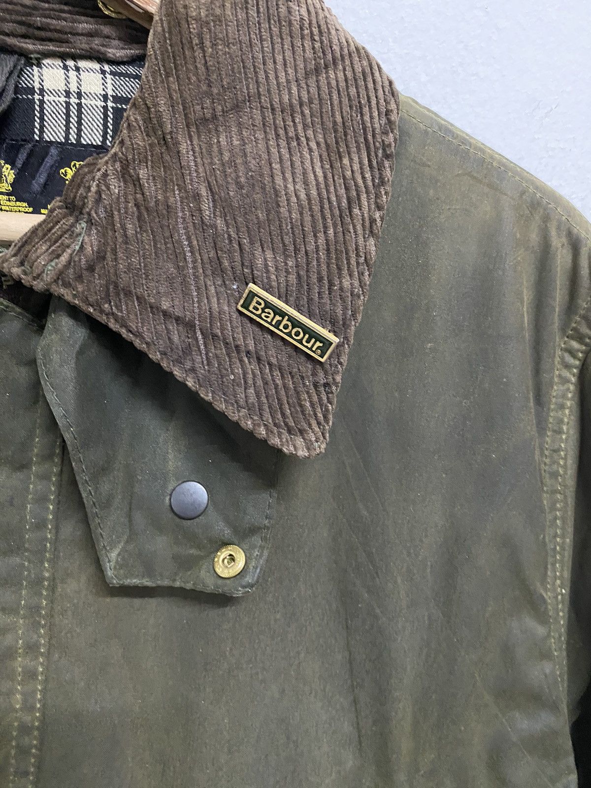 Barbour Barbour Border Waxed C40/102cm Jacket Wax Coat Size US S / EU 44-46 / 1 - 7 Thumbnail