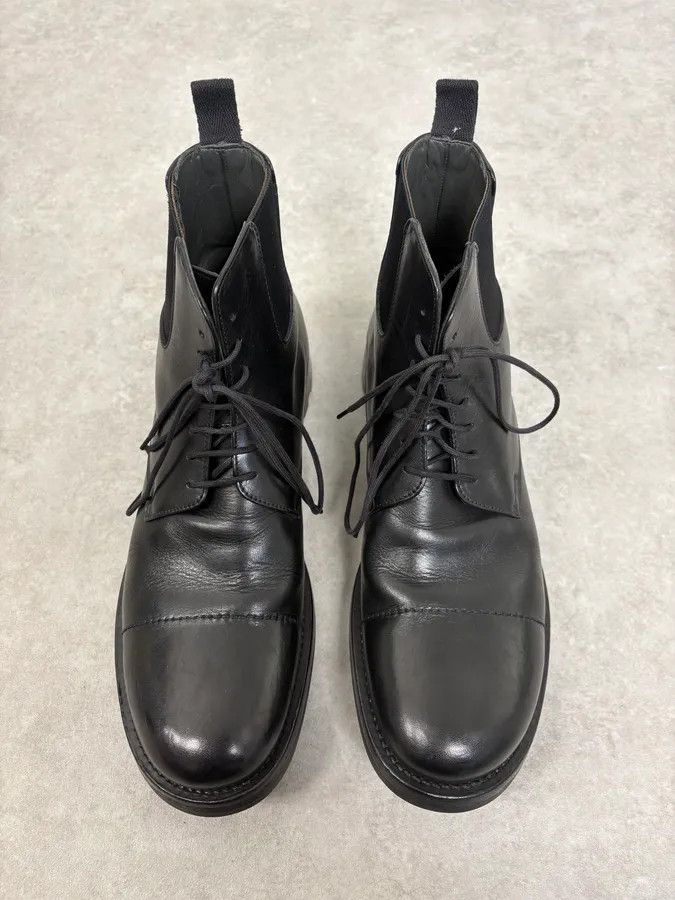 Miu Miu 2000s Miu Miu Black Leather Combat Boots Size US 11 / EU 44 - 4 Thumbnail