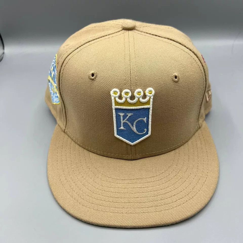 New Era Kansas City Royals Hat Men 7 5/8 59Fifty New Era MLB Fitted Size ONE SIZE - 3 Thumbnail