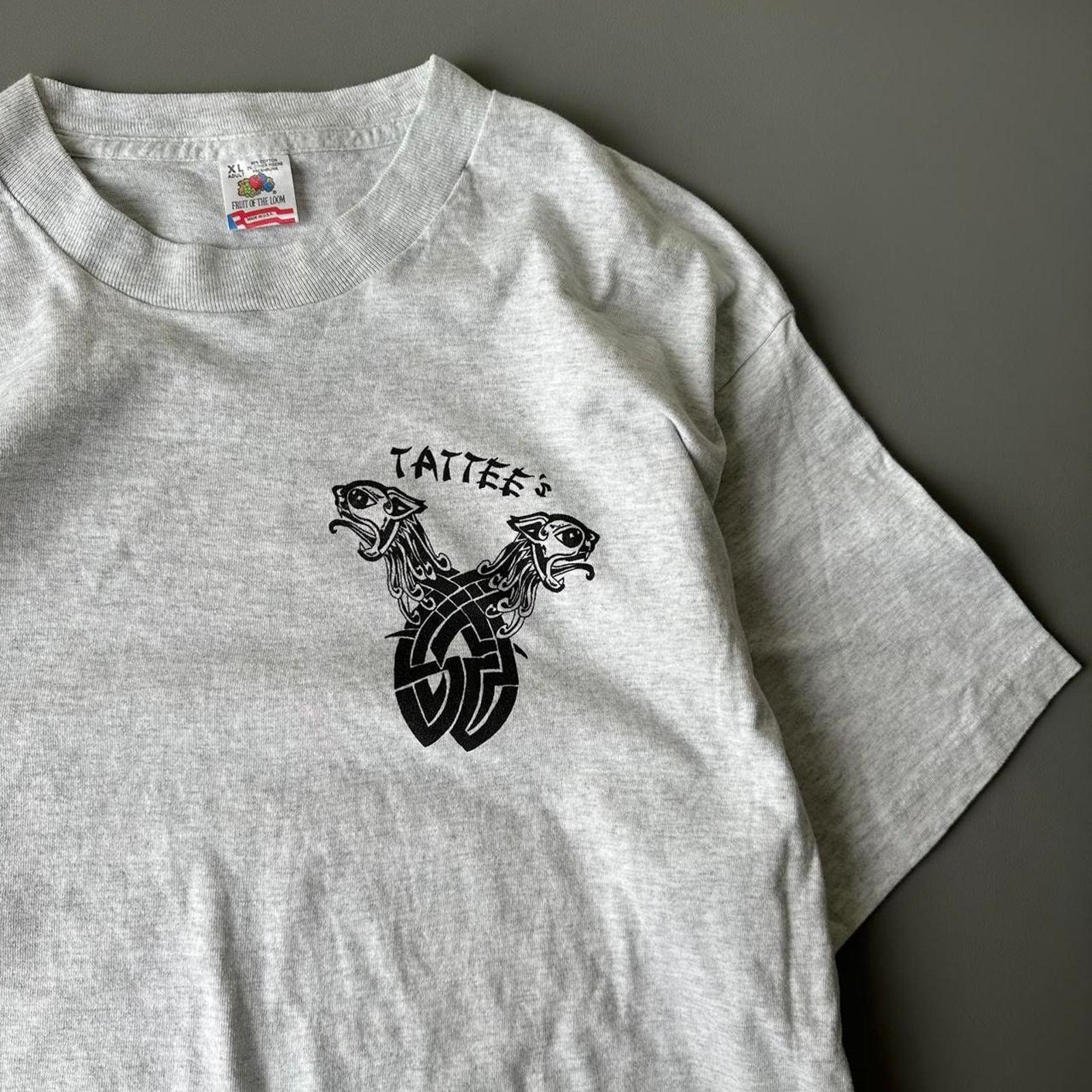 Vintage Vintage 90s Tattees Tattoo Tribal Gothic Grunge Graphic Tee Size US XL / EU 56 / 4 - 1 Thumbnail