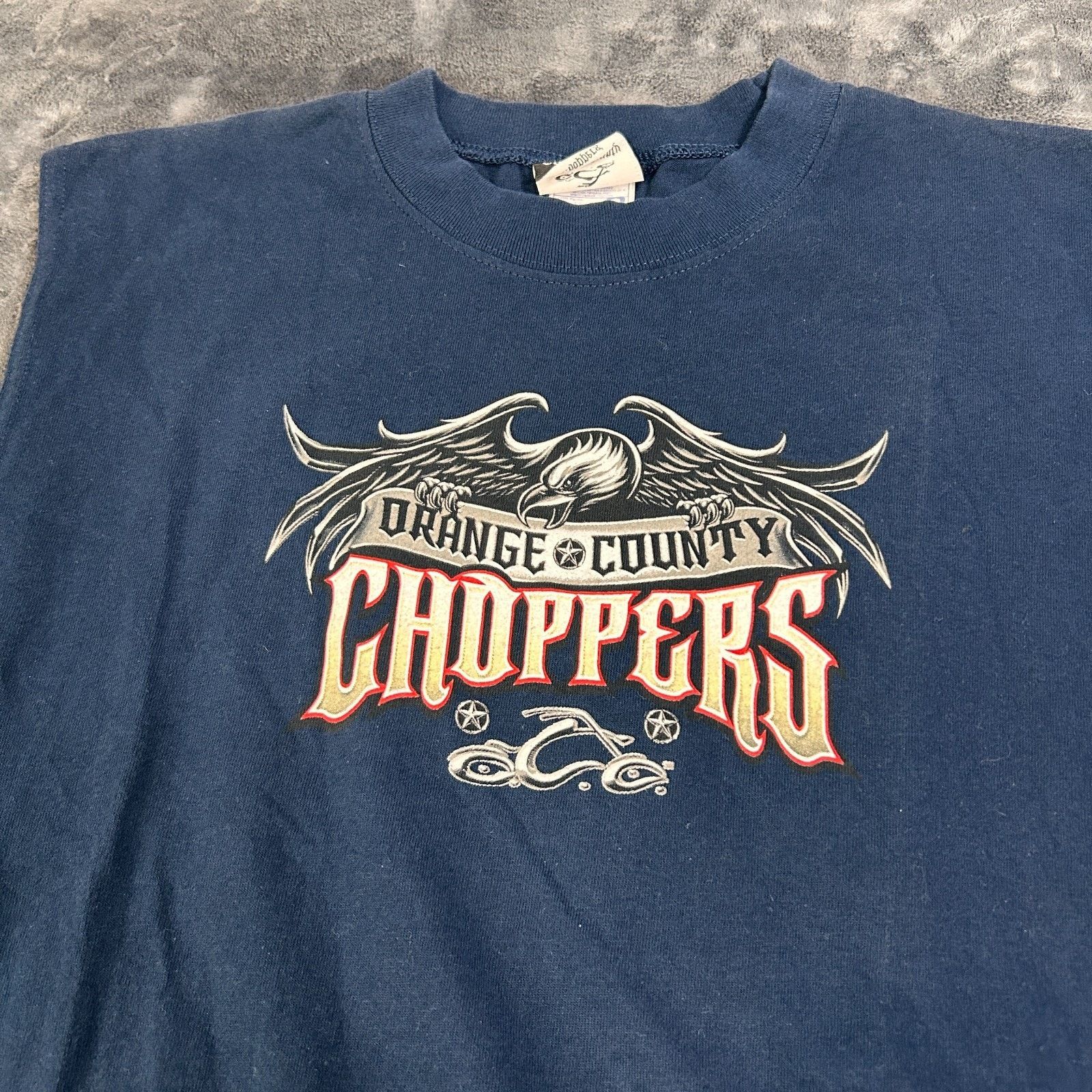 & Other Stories Orange County Choppers Y2K Biker Mens Large Navy Blue Size US L / EU 52-54 / 3 - 3 Thumbnail