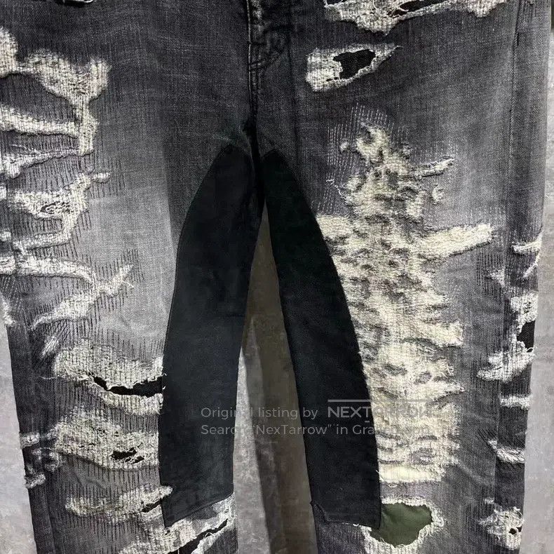 Givenchy Givenchy boro 23-year-old black-grey denim jeans Size US 31 - 3 Thumbnail