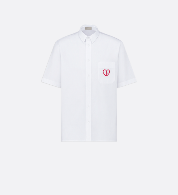 Dior o1w1db10625 Short-Sleeved Shirt in White Size US S / EU 44-46 / 1 - 1 Thumbnail