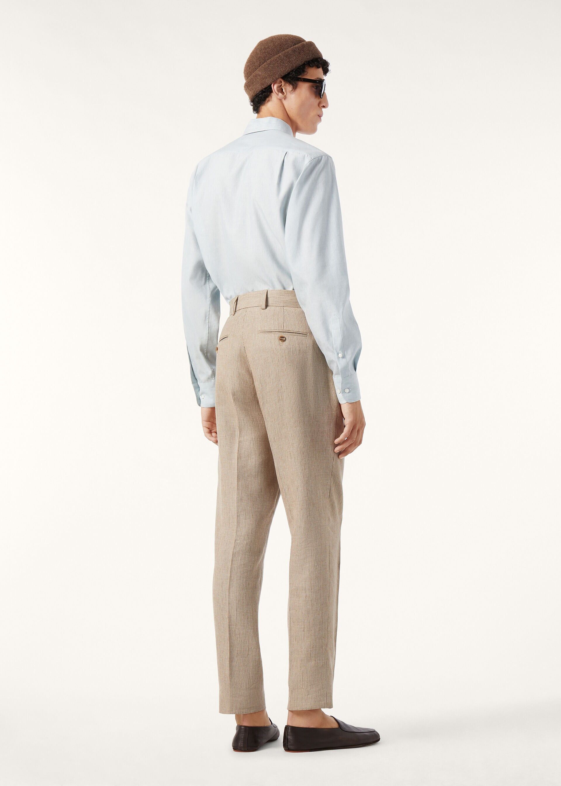 Loro Piana os11x0326 FAQ9777 André Shirt in Salt Bleached Blue Size US M / EU 48-50 / 2 - 5 Thumbnail