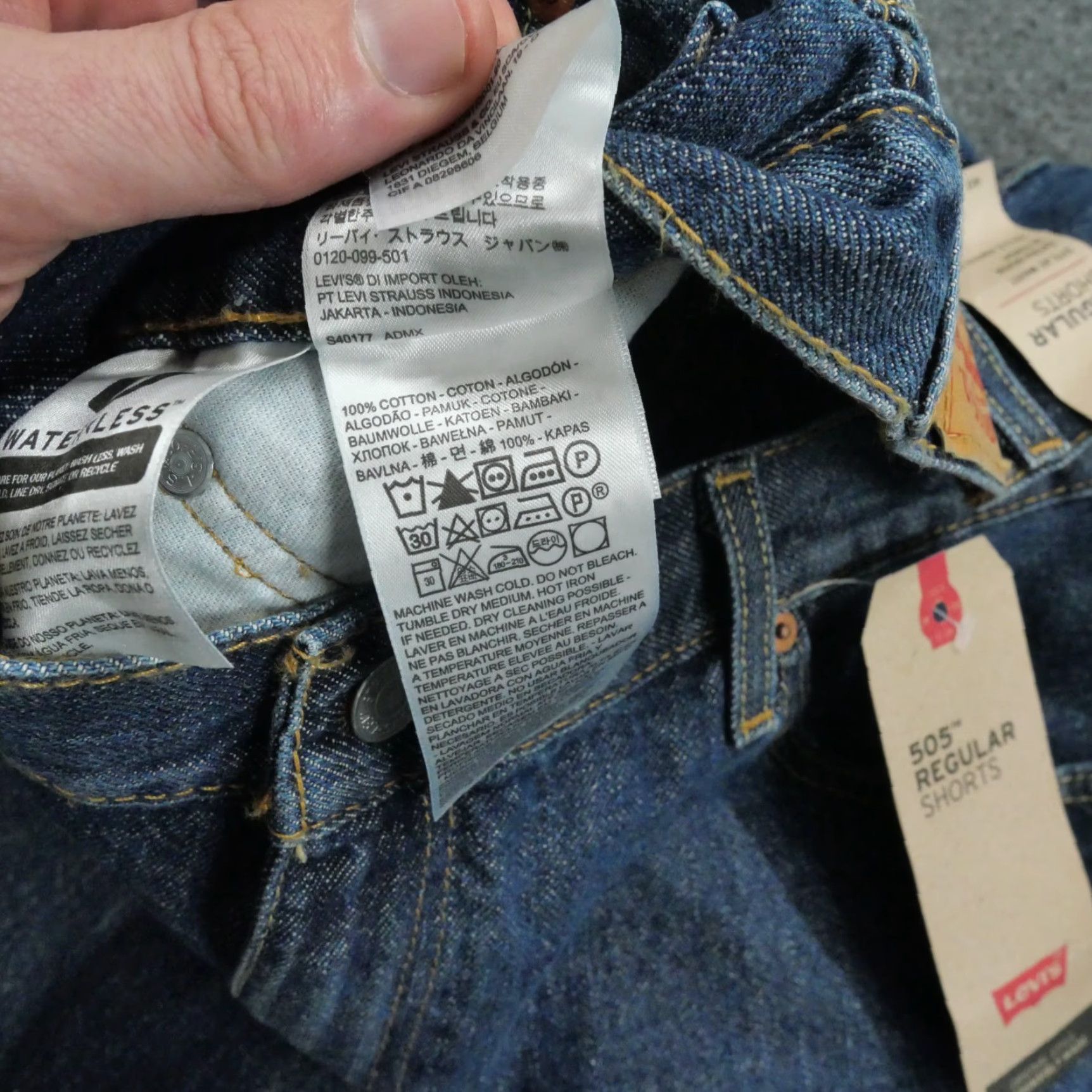Levi's Levi's 505 Jean Shorts Bermuda Mens 40 Blue Denim Casual 90s Jeans Shorts Regular Fit 5-Pocket Mens Size US 40 / EU 56 - 4 Thumbnail