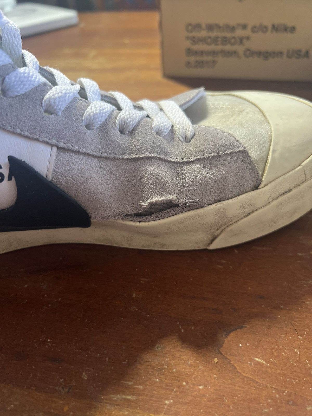Nike × Off-White Off-White Blazer Mid White Size US 10 / EU 43 - 8 Thumbnail