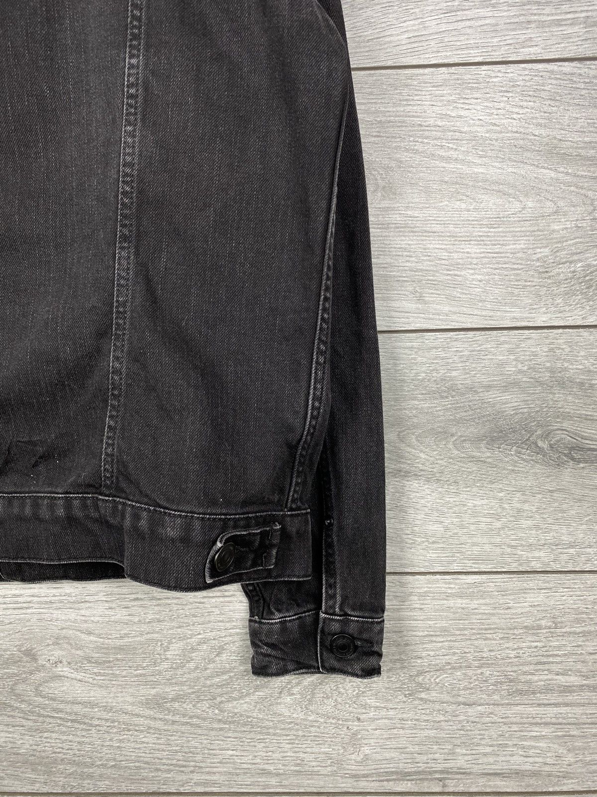 Allsaints Mens Allsaints Washed Black Denim Jacket Size US L / EU 52-54 / 3 - 13 Thumbnail