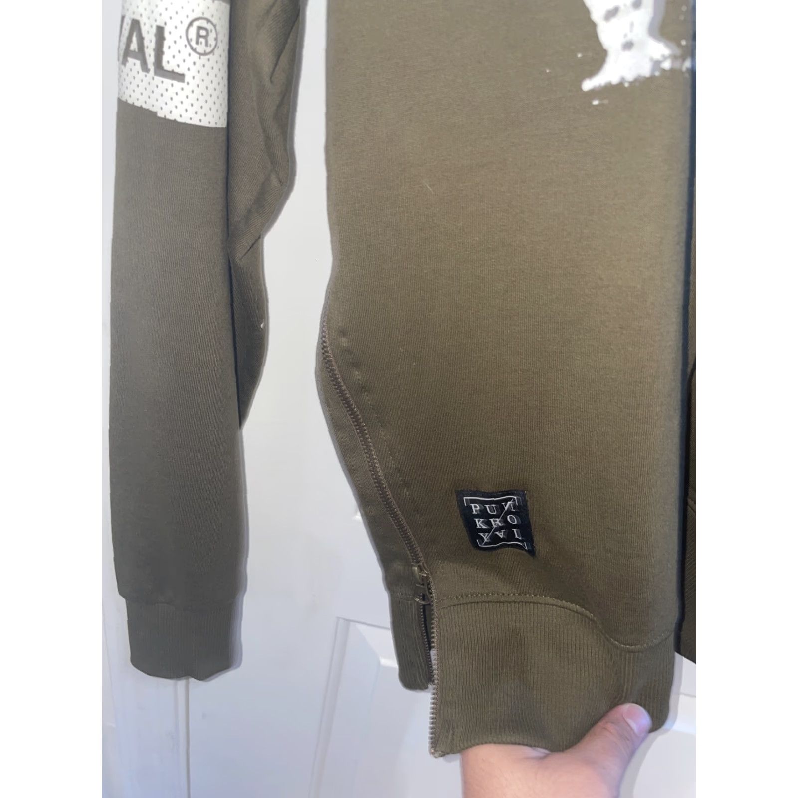 Olive Punk Royal Sweater Crew Neck Olive Small Women Plus S Green Pullover Crew Neck Olive Crew Neck Small Size S / US 4 / IT 40 - 3 Thumbnail