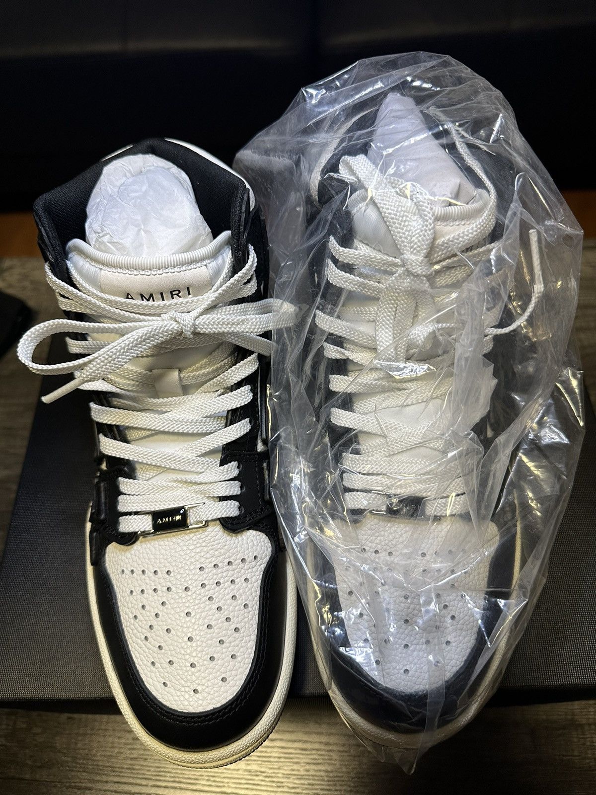 Amiri RARE AMIRI Skeleton "Skel-Top Hi" Sneakers - Women’s 38/US 8 Size US 8 / IT 38 - 19 Thumbnail