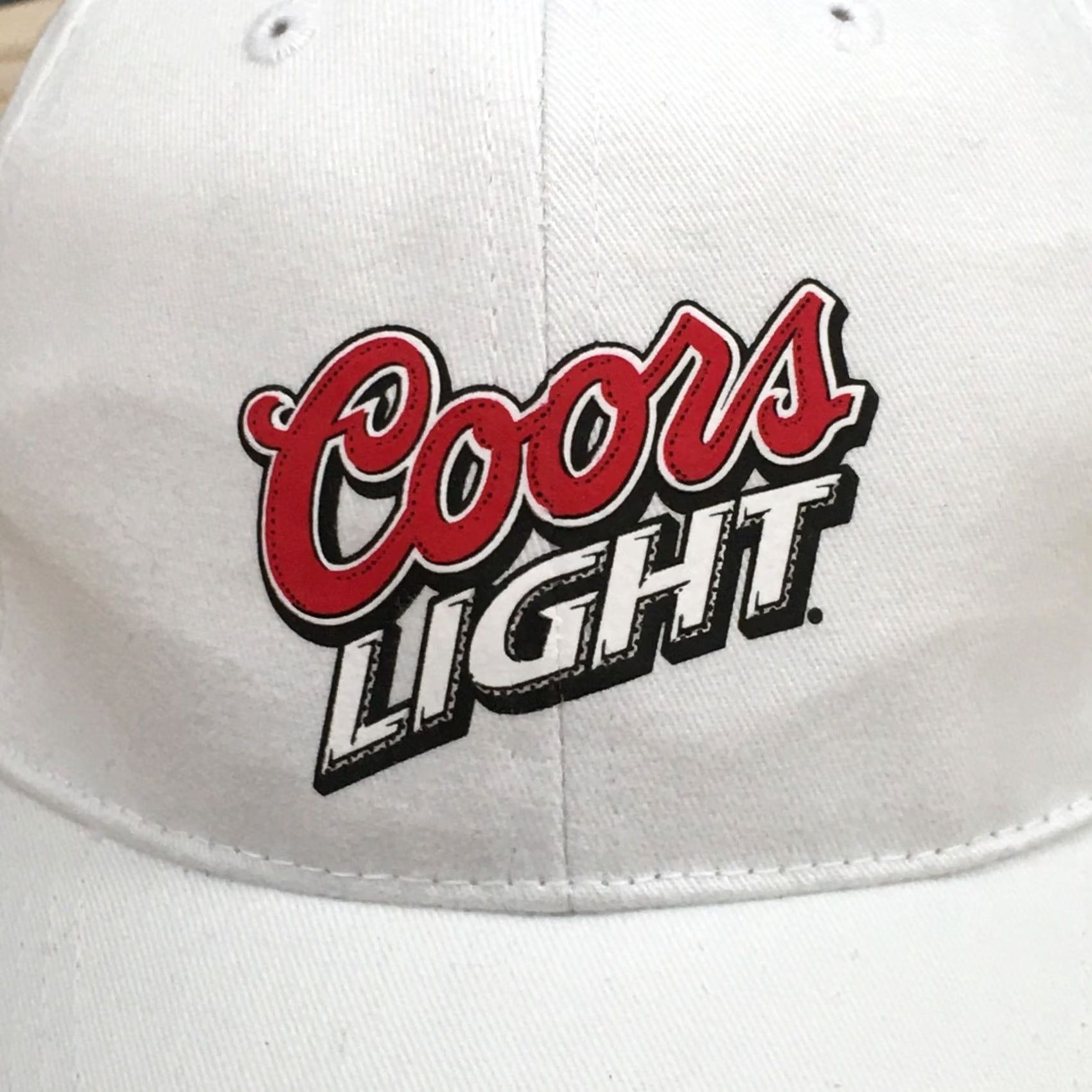 Logo 7 Coors Light Logo Baseball Cap Summer Hat Mens One Size White Cotton Adjustable Size ONE SIZE - 3 Thumbnail