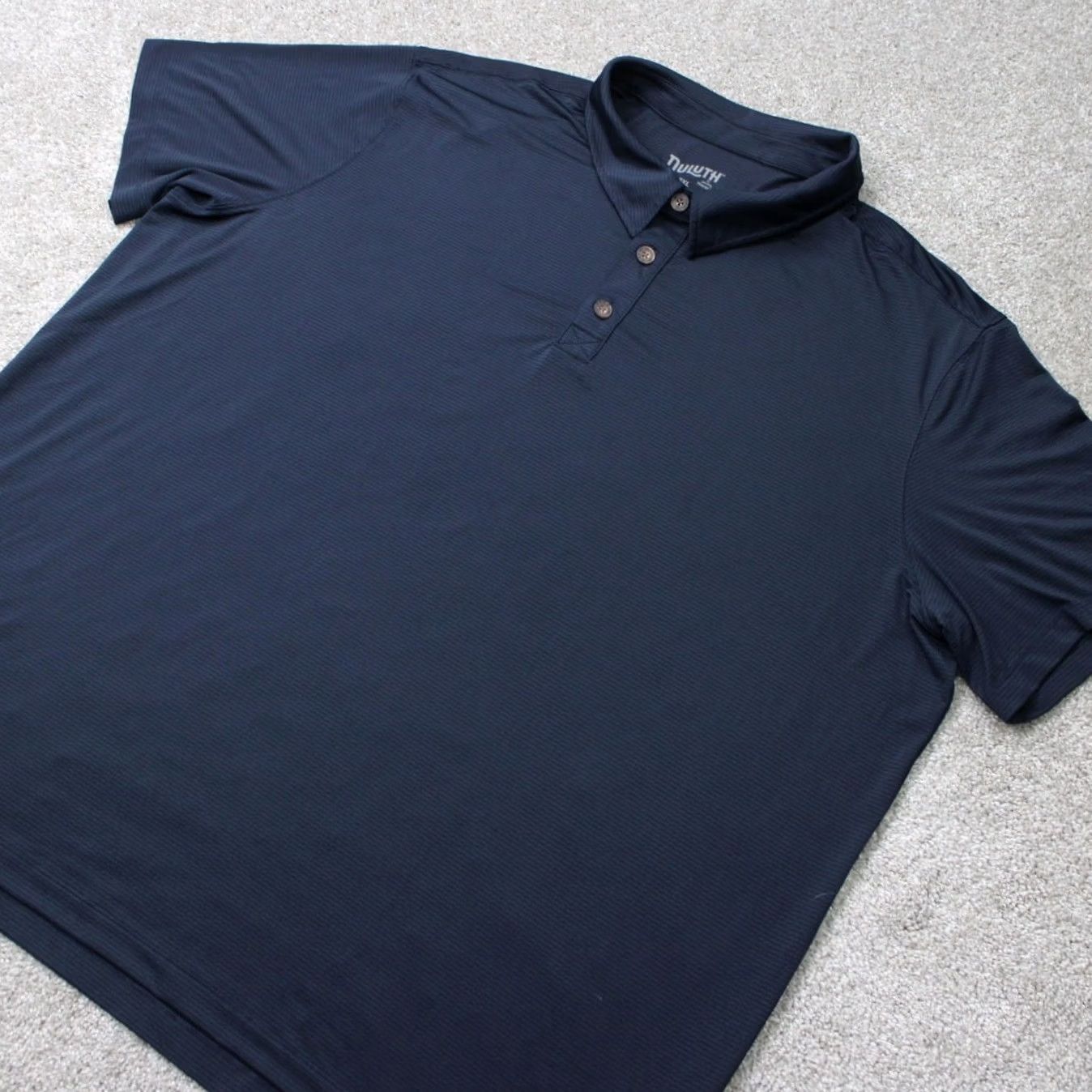 Vintage Duluth Mens Polo Shirt Blue 3XL XXXL Short Sleeve Pullover Regular Fit Classic Outdoor Pocket Breathable Cotton Blend Polyester Spandex Shirt Size US XXL / EU 58 / 5 - 3 Thumbnail