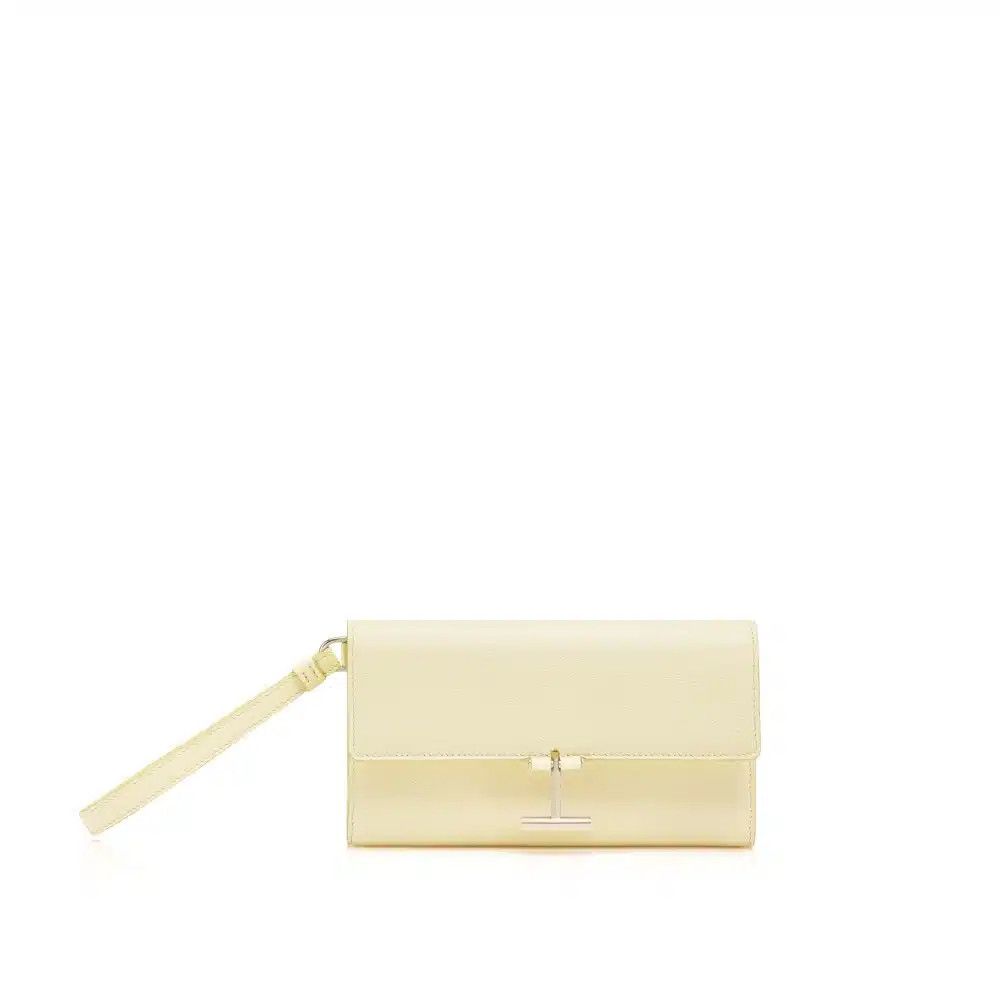Tom Ford o1loc1c0926 S0508 Size: OS / Grain Leather Tara Pouch Beige Size ONE SIZE - 1 Thumbnail