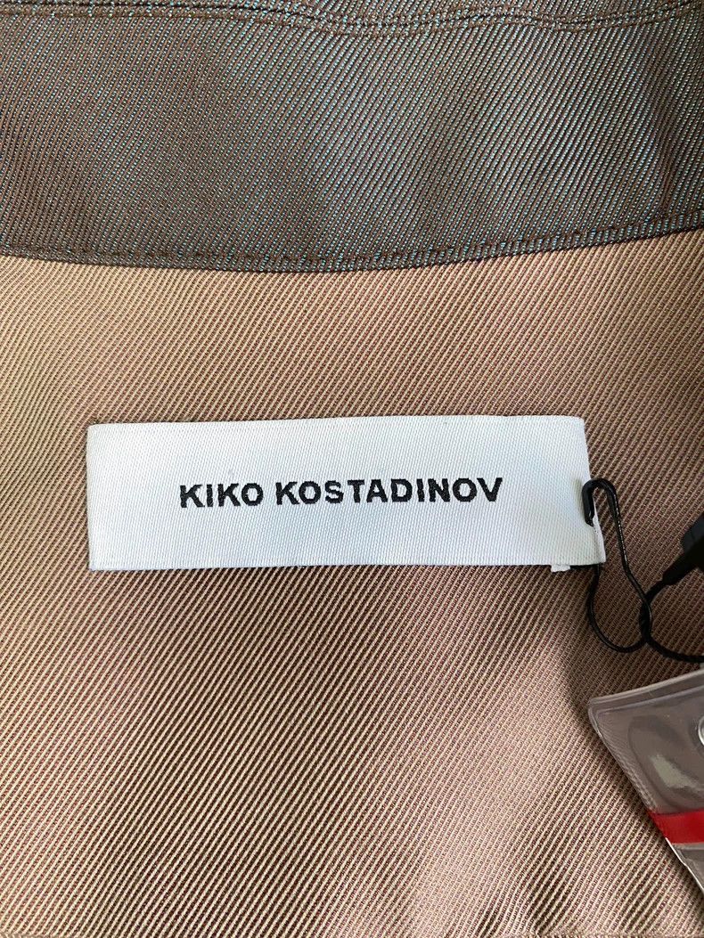 Kiko Kostadinov KIKO KOSTADINOV Brown Leather and Fabric Jacket ZLATYU Uni Size US S / EU 44-46 / 1 - 7 Thumbnail