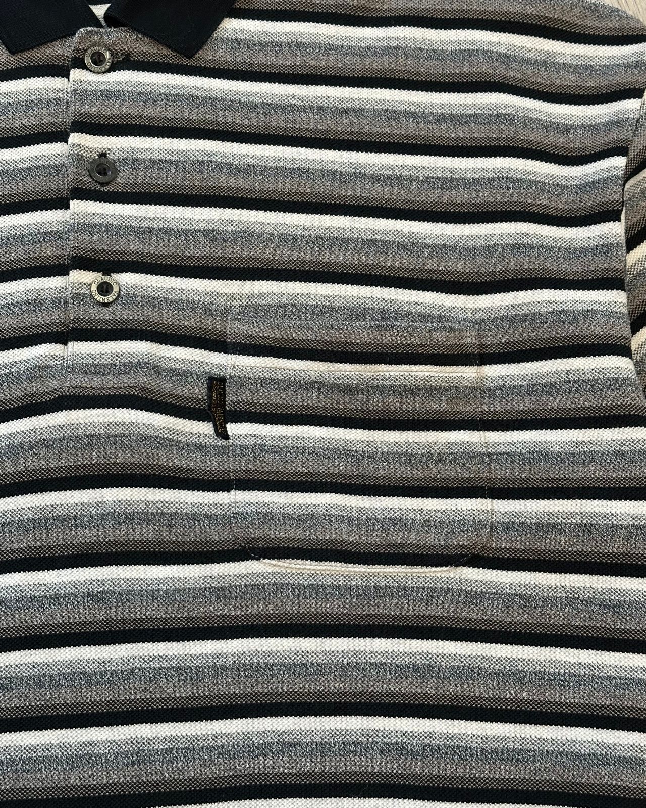 Valentino Vintage Claudio Valentino Striped Polo T-Shirt - XL (3L) Size US XL / EU 56 / 4 - 4 Thumbnail