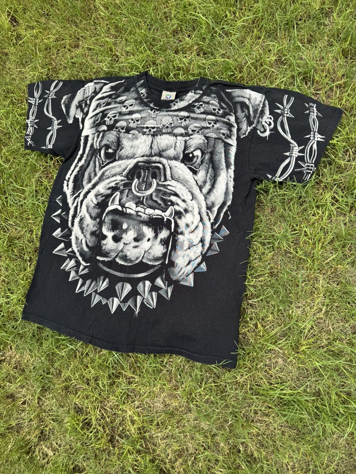Liquid Blue 1996 Liquid Blue Cats Suck Boxing Grunge Vintage Tee Shirt Size US L / EU 52-54 / 3 - 2 Thumbnail
