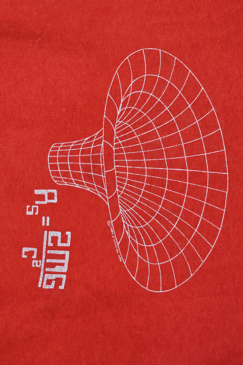 1982 Cotton Expressions Physics Tee - Maxwell’s Equations image 2