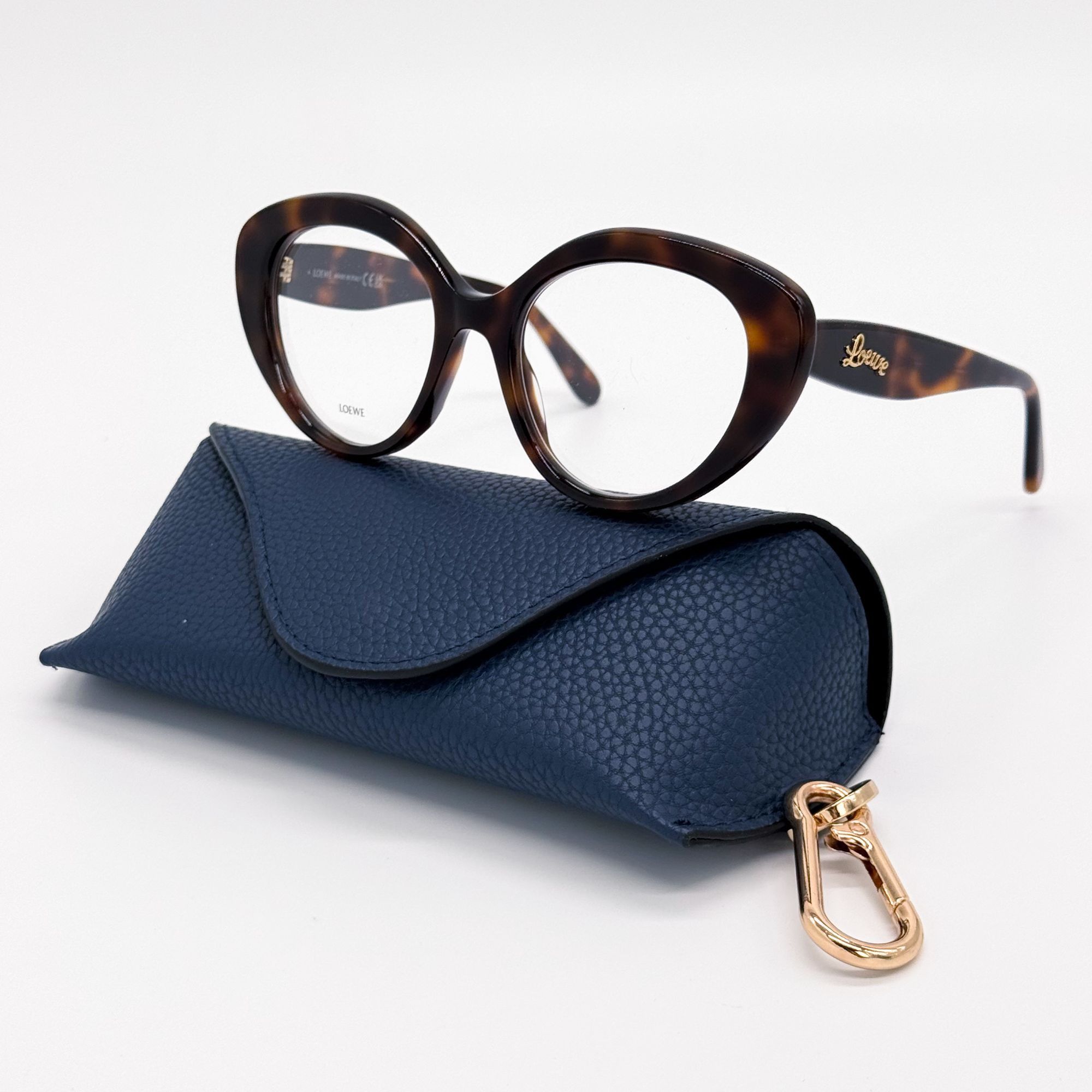 NEW LW50088I 052 WOMEN CAT EYE EYEGLASSES LOEWE HAVANA EYEWE