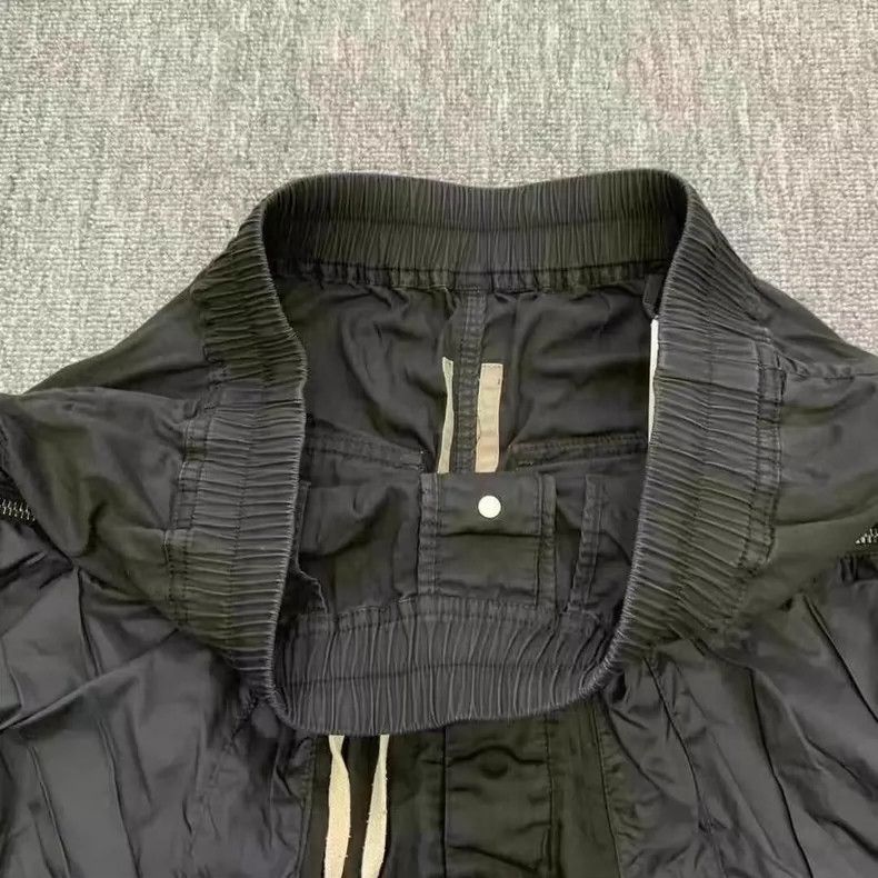 Rick Owens RICK OWENS size xs Black Drop Crotch Double Pocket Drawstr Size US 28 / EU 44 - 4 Thumbnail
