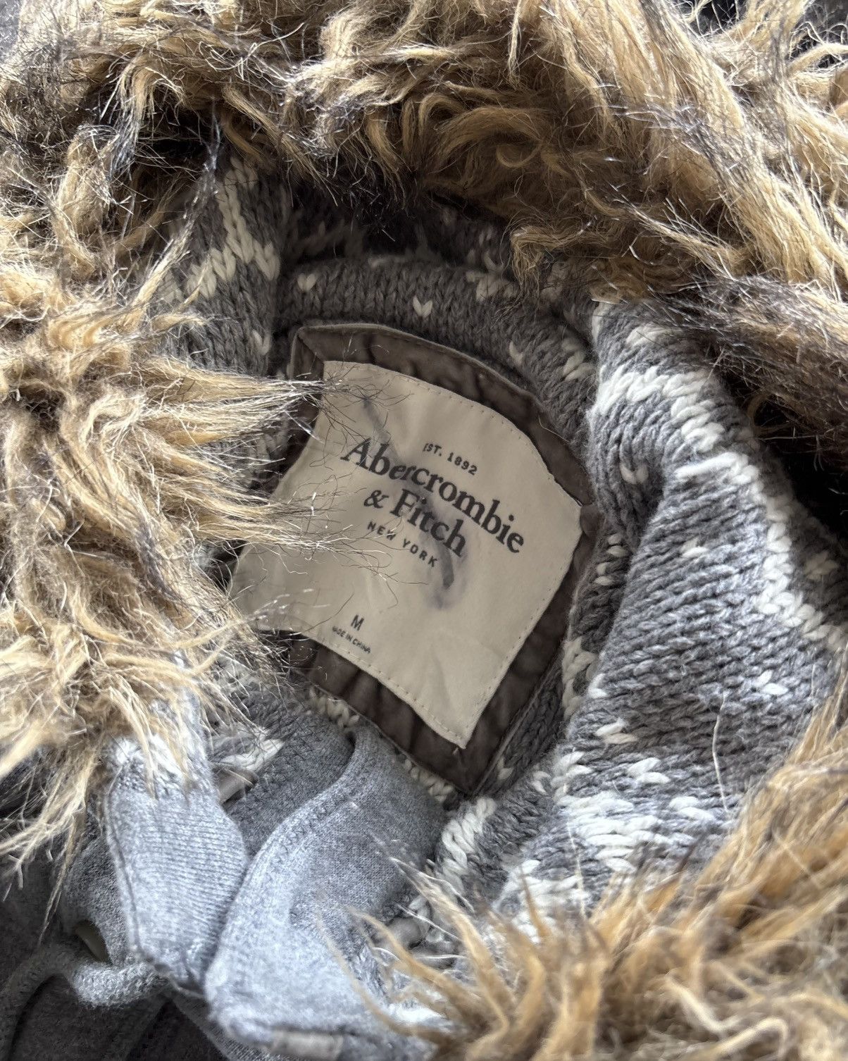 If Six Was Nine Ifsixwasnine Style Faux Fur Abercrombie Hoodie Size US M / EU 48-50 / 2 - 4 Thumbnail