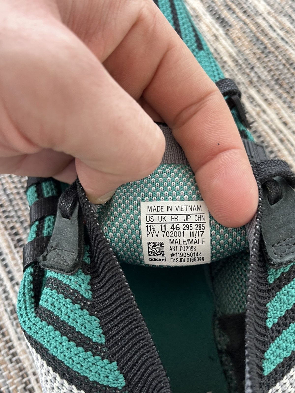 Adidas Vintage Adidas Equipment Green Mesh Sneakers Sportswear Size US 11.5 / EU 44-45 - 18 Thumbnail
