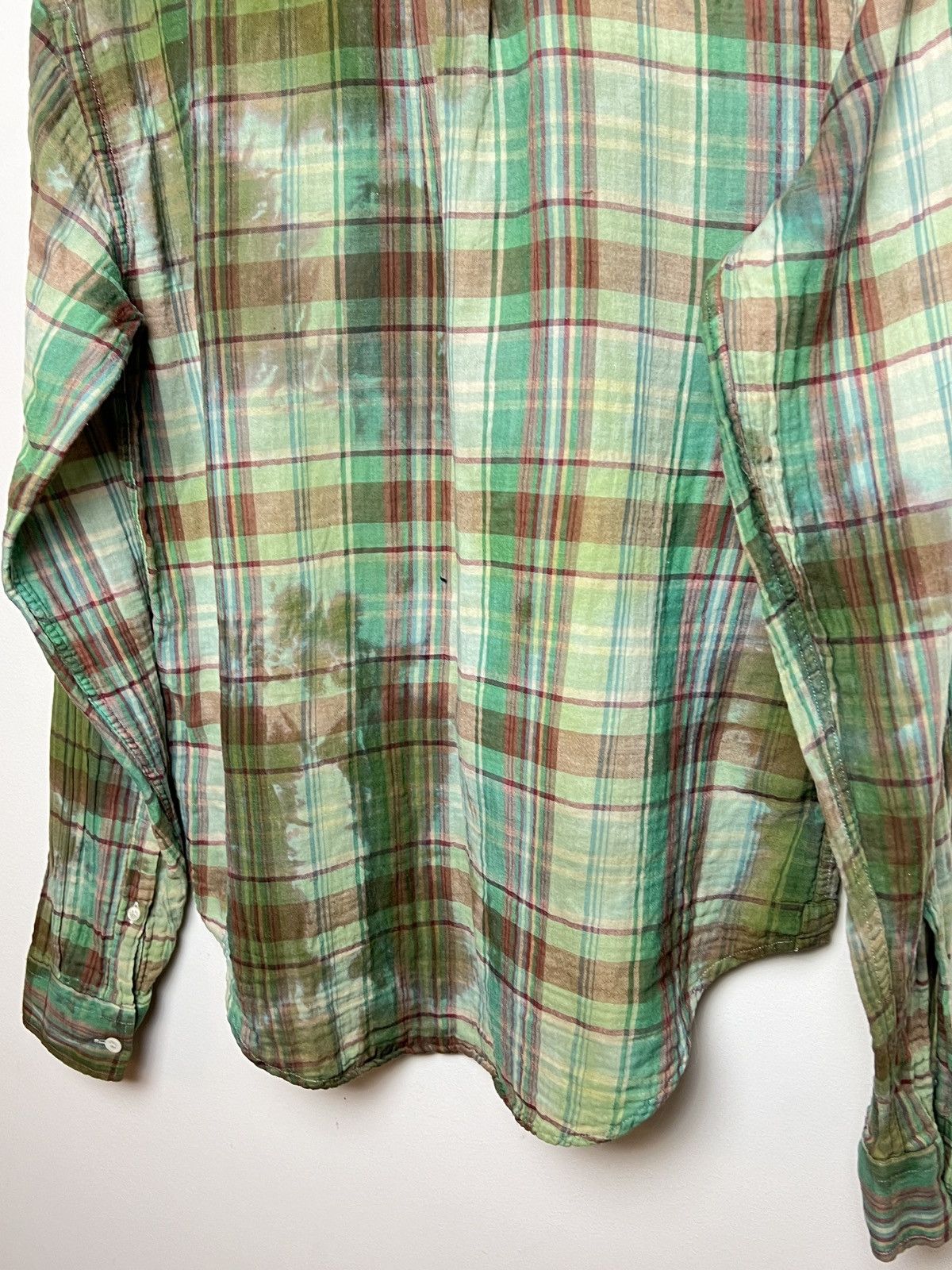 Acne Studios acne vintage travis plaid flannel shirt bleached tie dye y2k Size US M / EU 48-50 / 2 - 11 Thumbnail