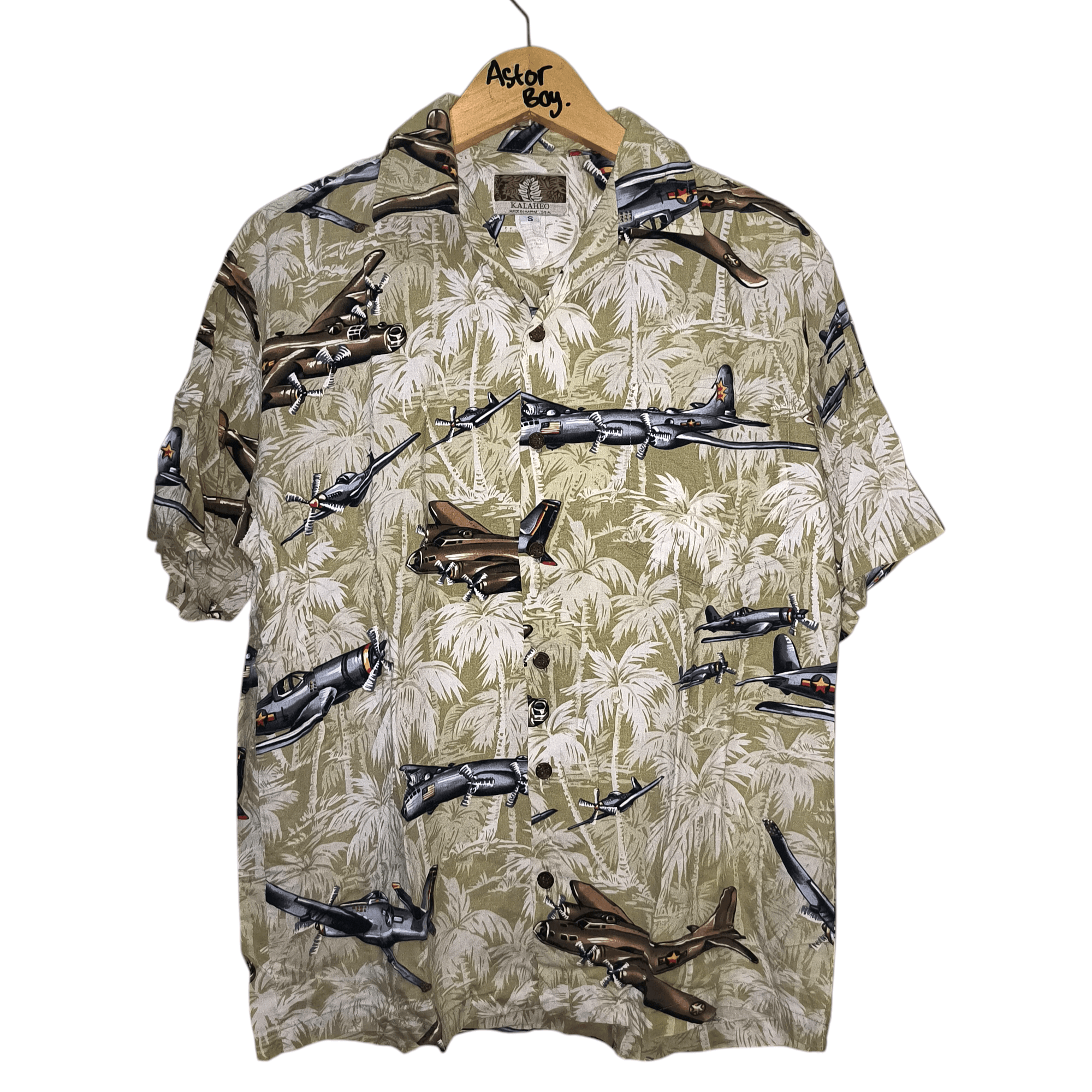 Kalaheo KALAHEO WWII BOMBER HAWAIIAN ALOHA SHIRTS Size US M / EU 48-50 / 2 - 1 Thumbnail
