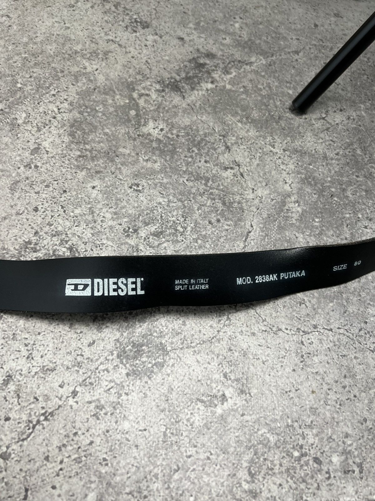 Diesel × Vintage Diesel Belt Leather Vintage Metal Logo Size ONE SIZE - 5 Thumbnail