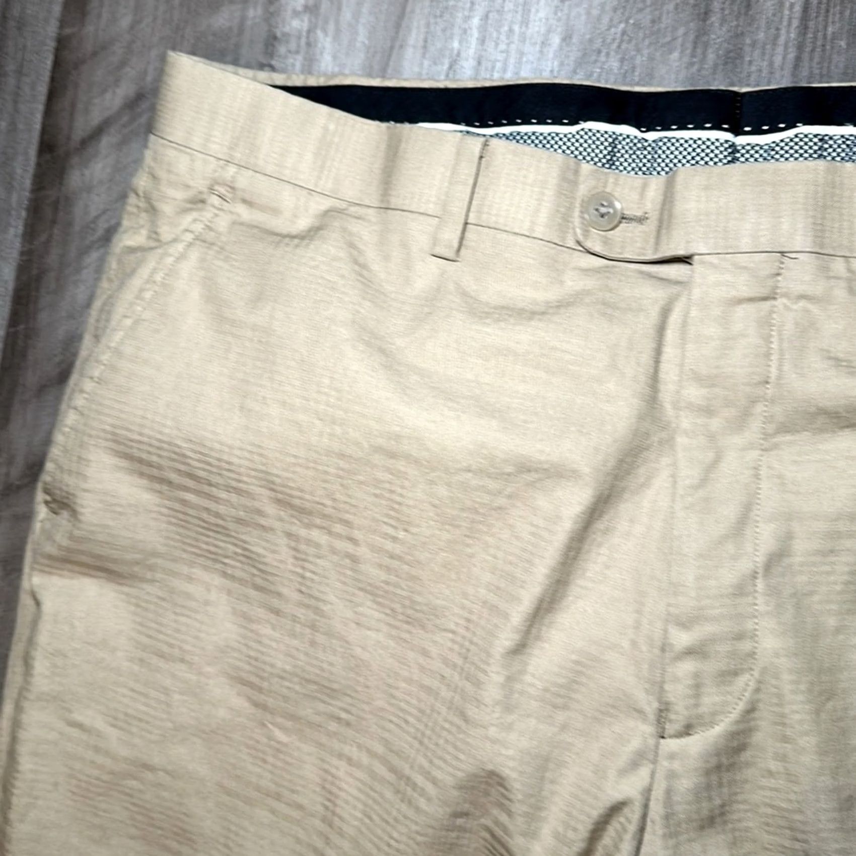 John Varvatos John Varvatos Plaid Chino Dress Pants Men 38 Regular Tan 30in Inseam Size US 38 / EU 54 - 6 Thumbnail