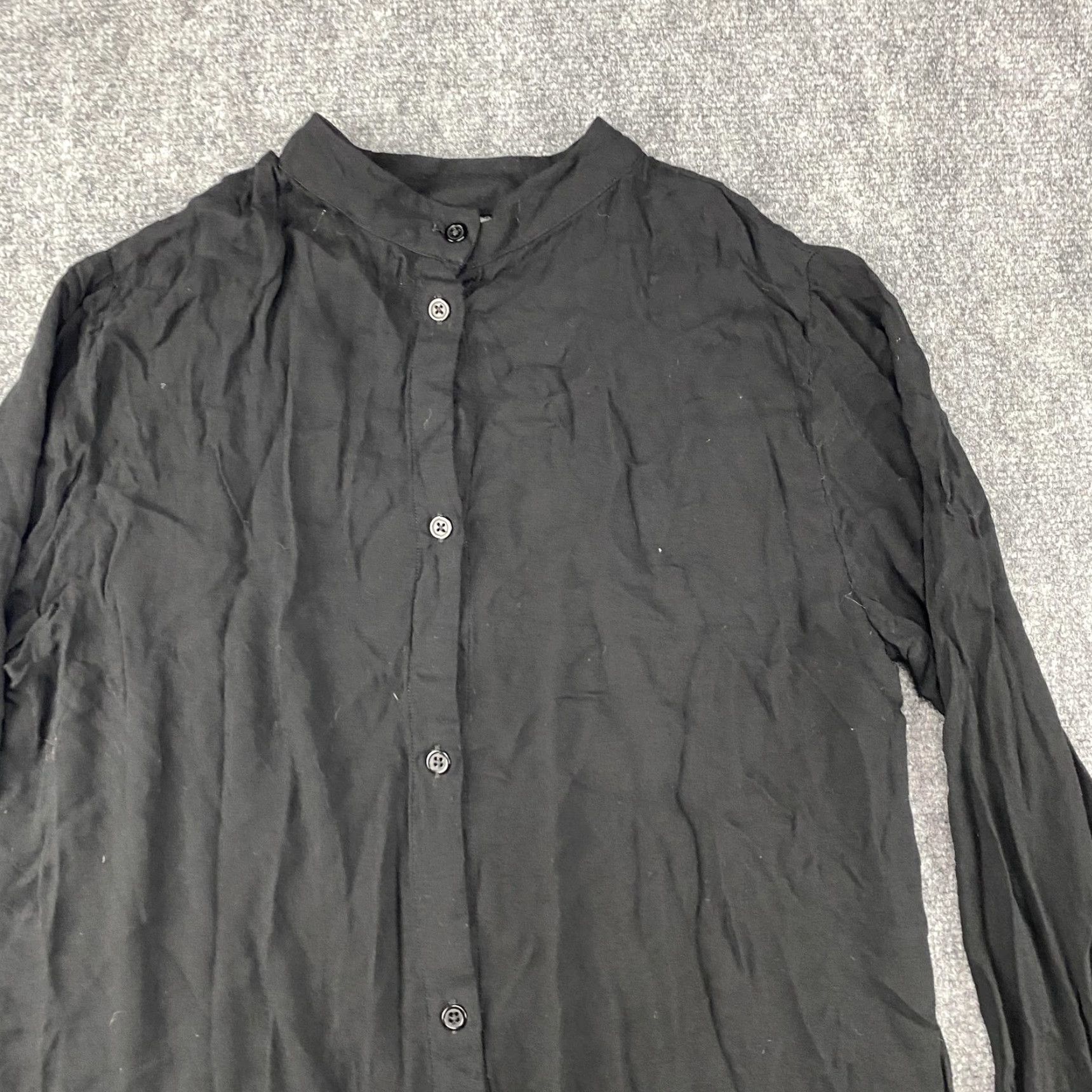 CLOT cloth & stone Shirt Womens Small Keyhole Long Sleeve Button Back C1669-534-302 Size S / US 4 / IT 40 - 5 Thumbnail
