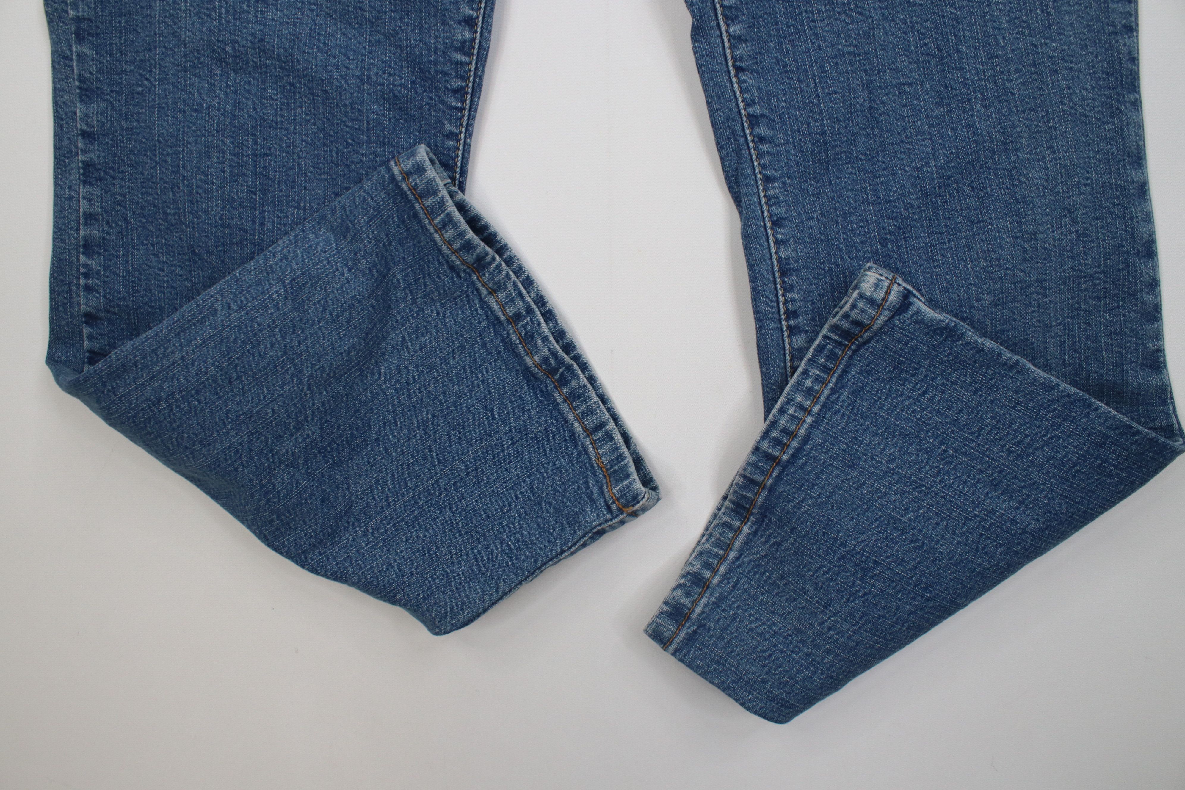 Levi's Vintage Y2K Levis 550 Boot Cut Flared Denim Jeans Stretch Size 32" / US 10 / IT 46 - 5 Thumbnail