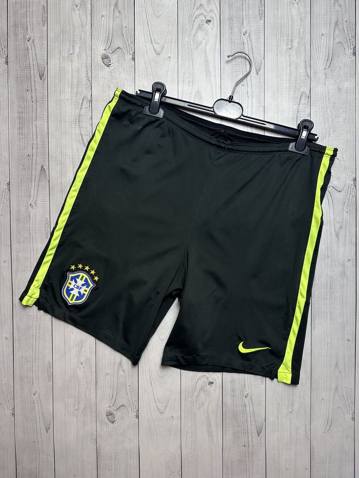 Nike × Vintage Vintage Nike Brasil soccer shorts Brazil size M/L Size US 32 / EU 48 - 1 Thumbnail
