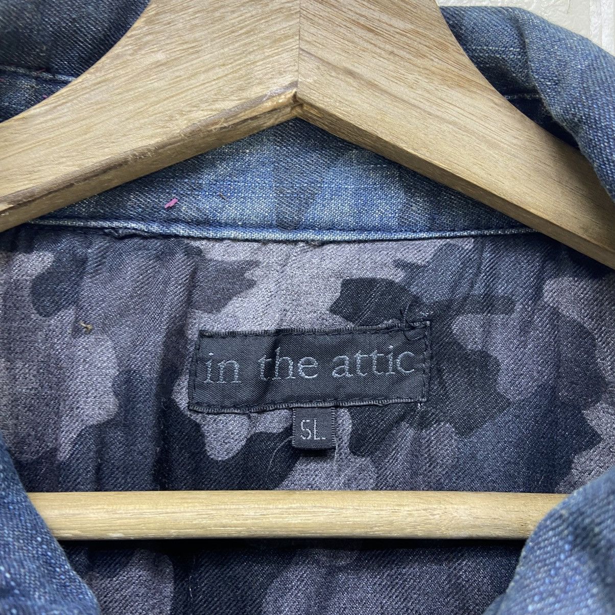 In The Attic 🔥In The Attic Camouflage Synthetic Leather + Denim Jacket Size US XXL / EU 58 / 5 - 22 Thumbnail