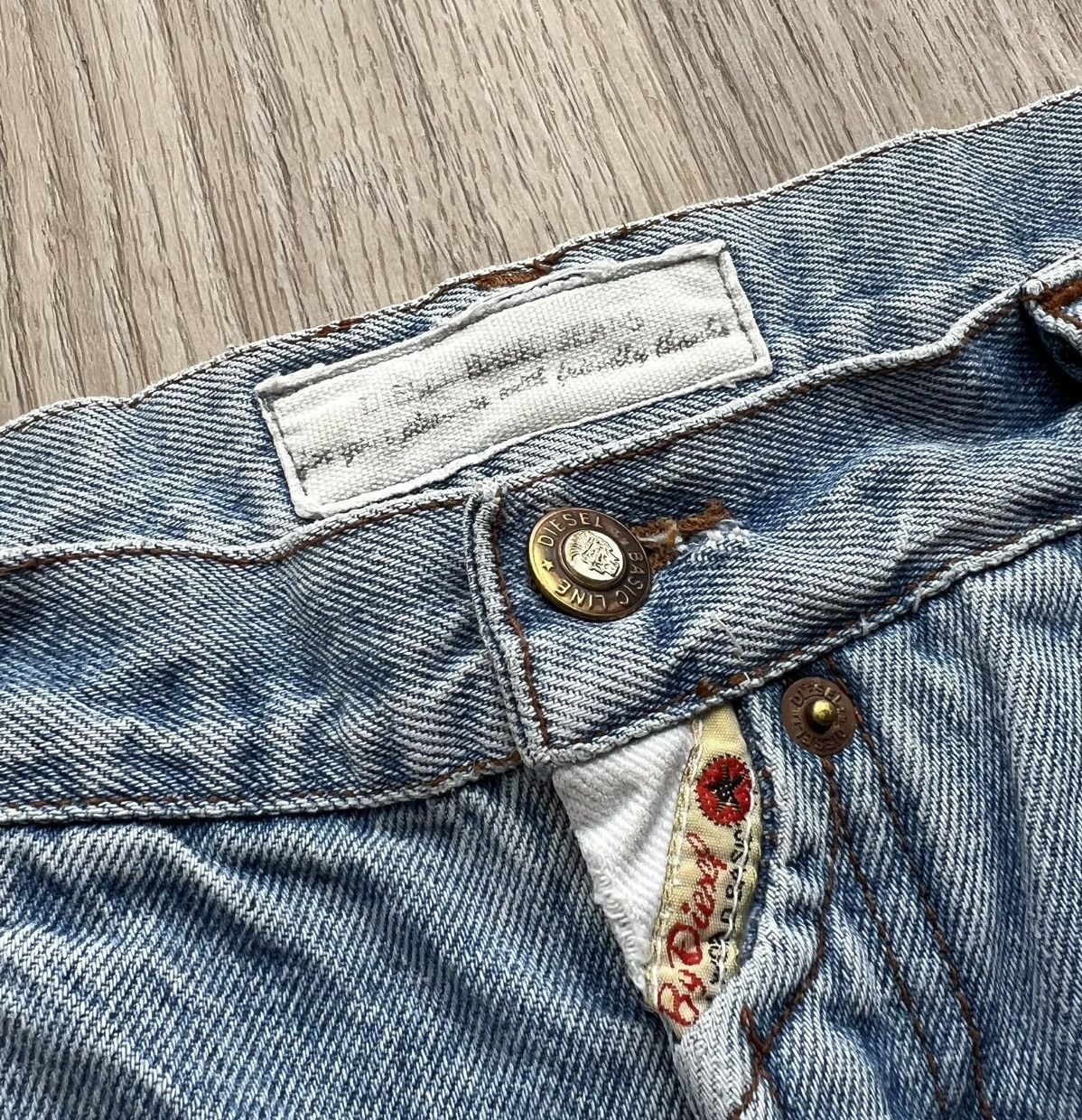 Diesel × Vintage Vintage 90s Diesel Washed Blue Jeans AvantGarde Denim Pants Size US 30 / EU 46 - 5 Thumbnail