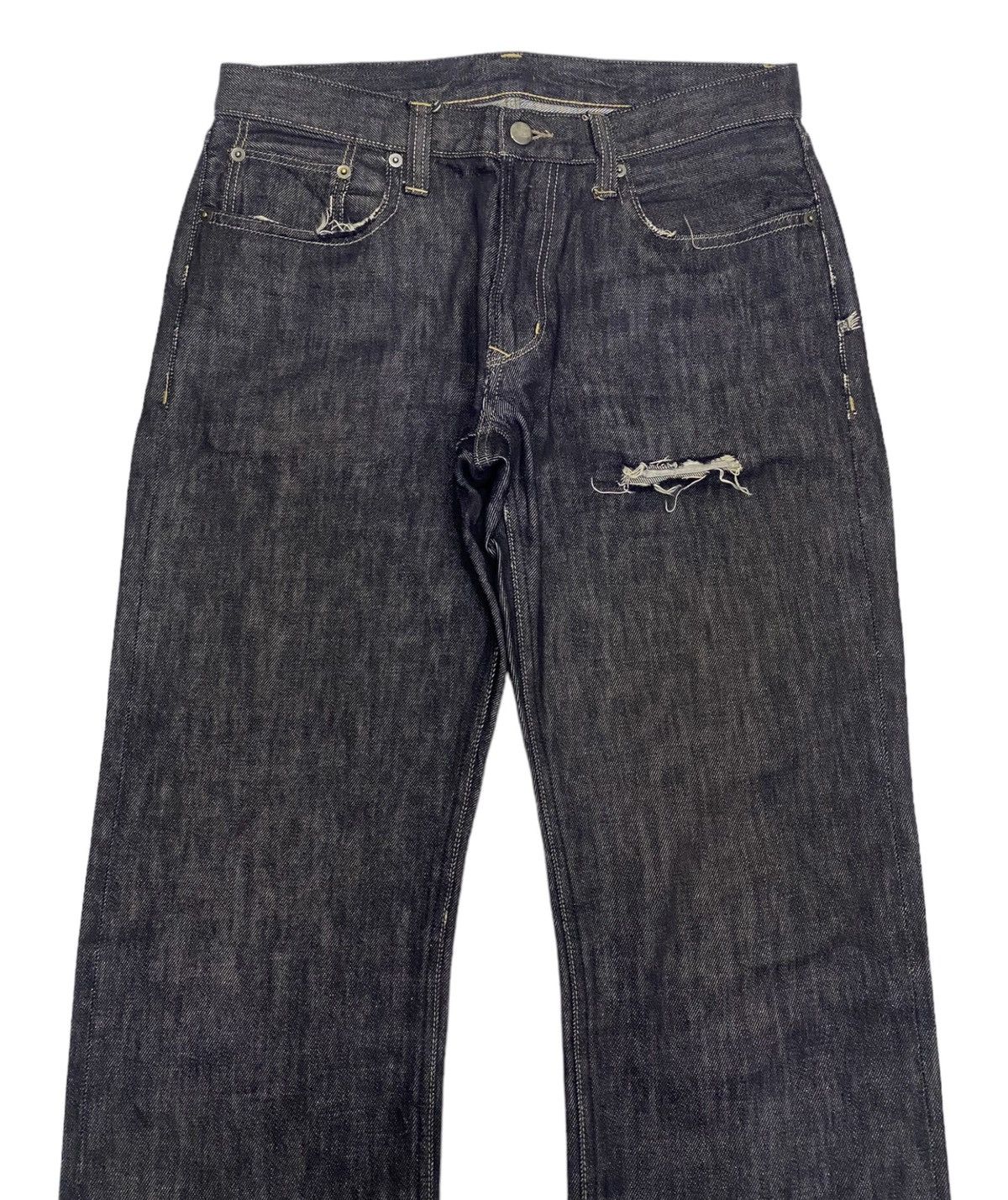 Hysteric Glamour JAPANESE AVANT GARDE STYLE DISTRESSED DENIM JEANS Size US 32 / EU 48 - 3 Thumbnail
