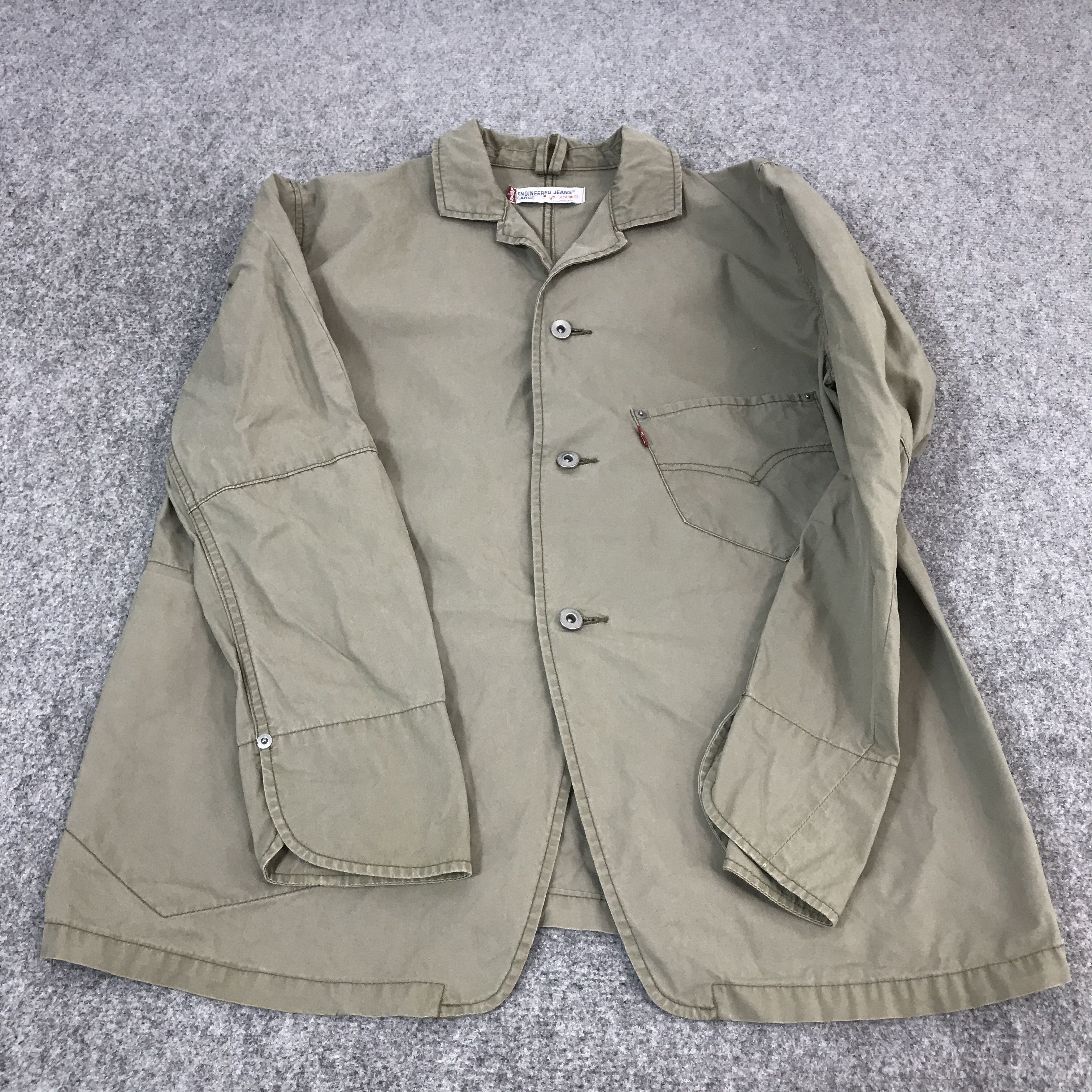 Levi's Vintage Clothing LEVIS ENGINEERED JEANS BUTTON SINGLE POCKET JACKET Size US L / EU 52-54 / 3 - 8 Thumbnail