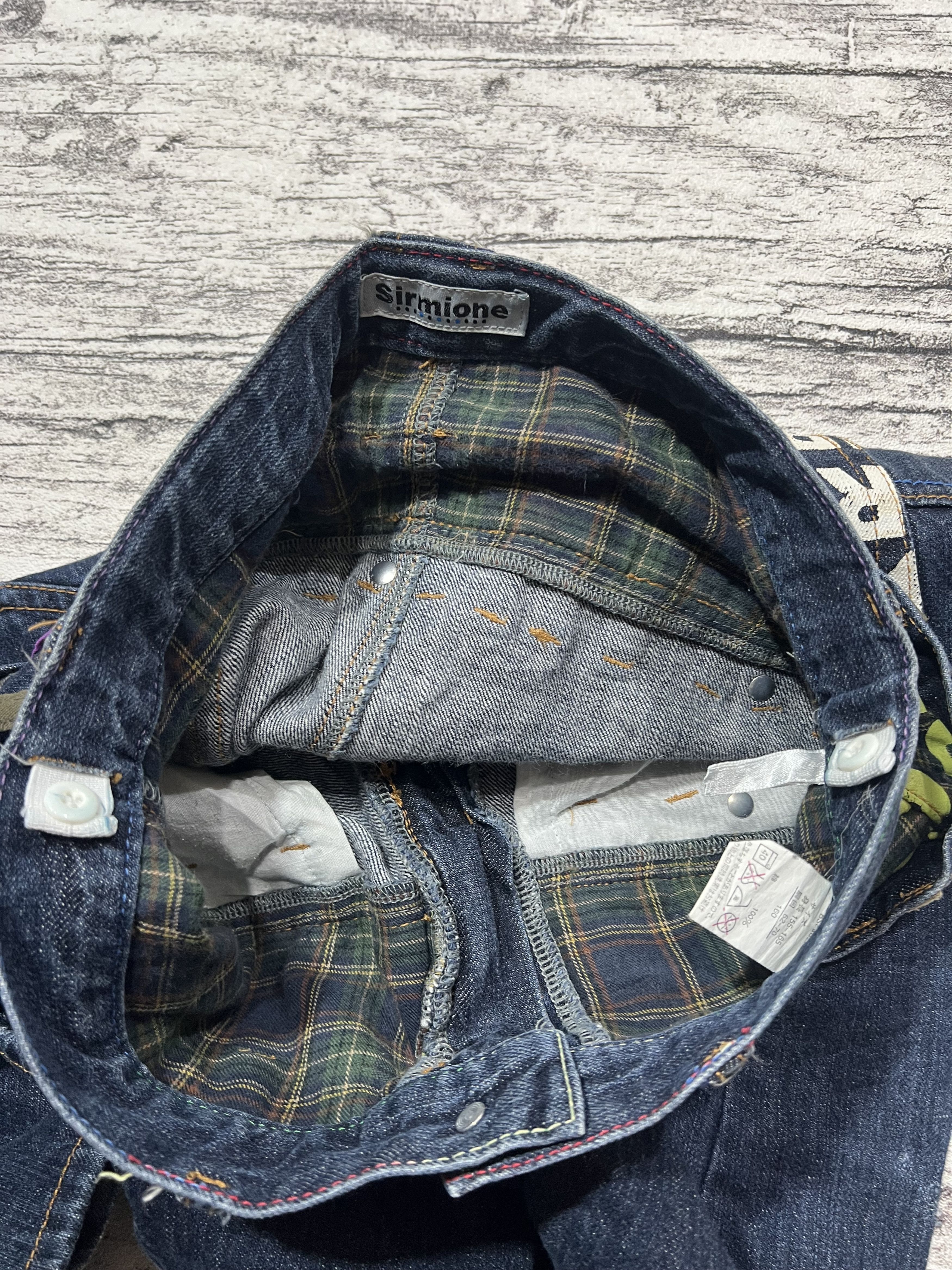 Japanese Brand 2000s Hysteric Double Waist Poem Jeans y2k Lgb Ifsix Size US 29 - 6 Thumbnail