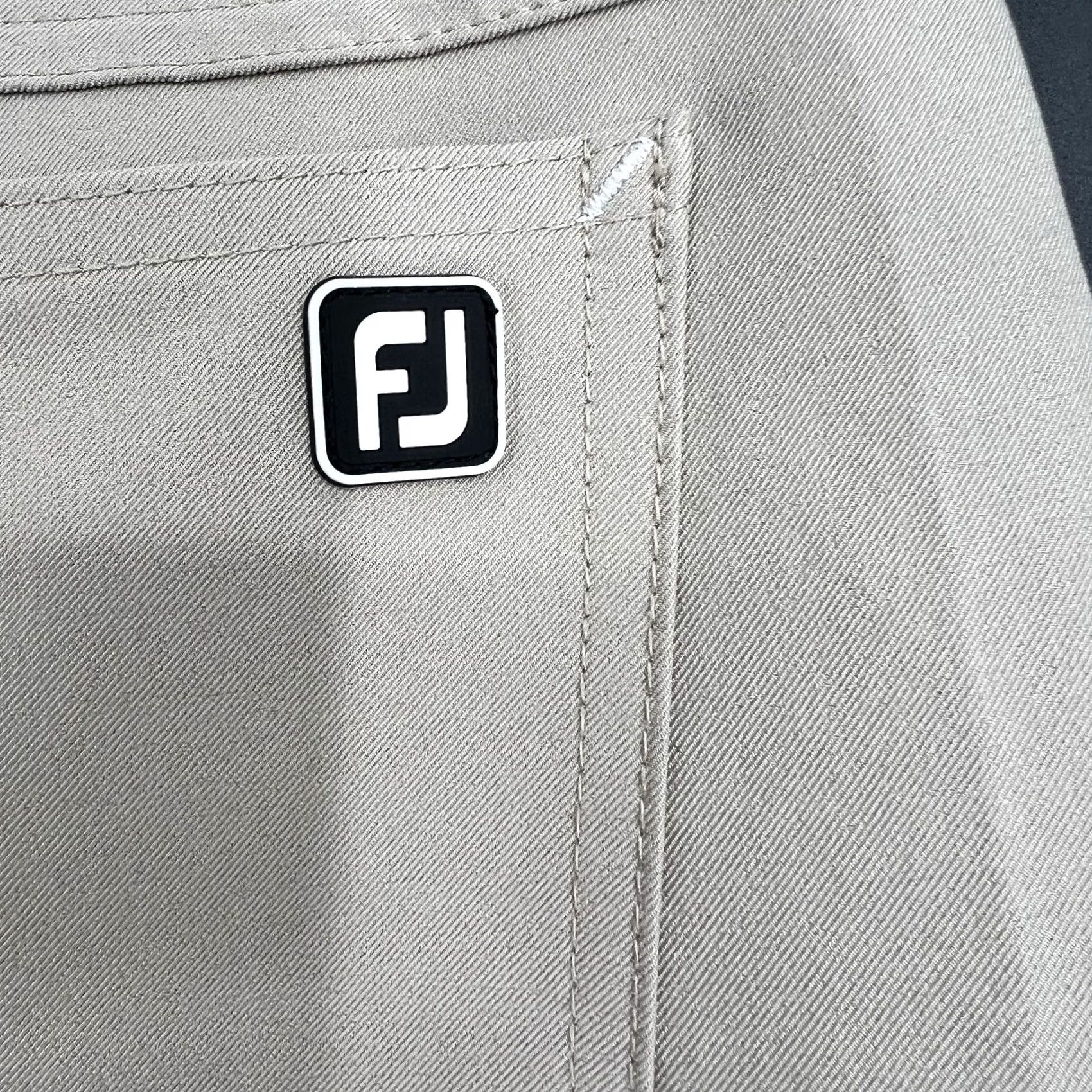Footjoy FootJoy Men's 5-Pocket Golf Pants Beige 36x31 Athletic Fit Stretch Modern Chino Mens Straight Leg 31 Inseam Regular Rise Mid-30s XS? Size US 36 / EU 52 - 7 Thumbnail