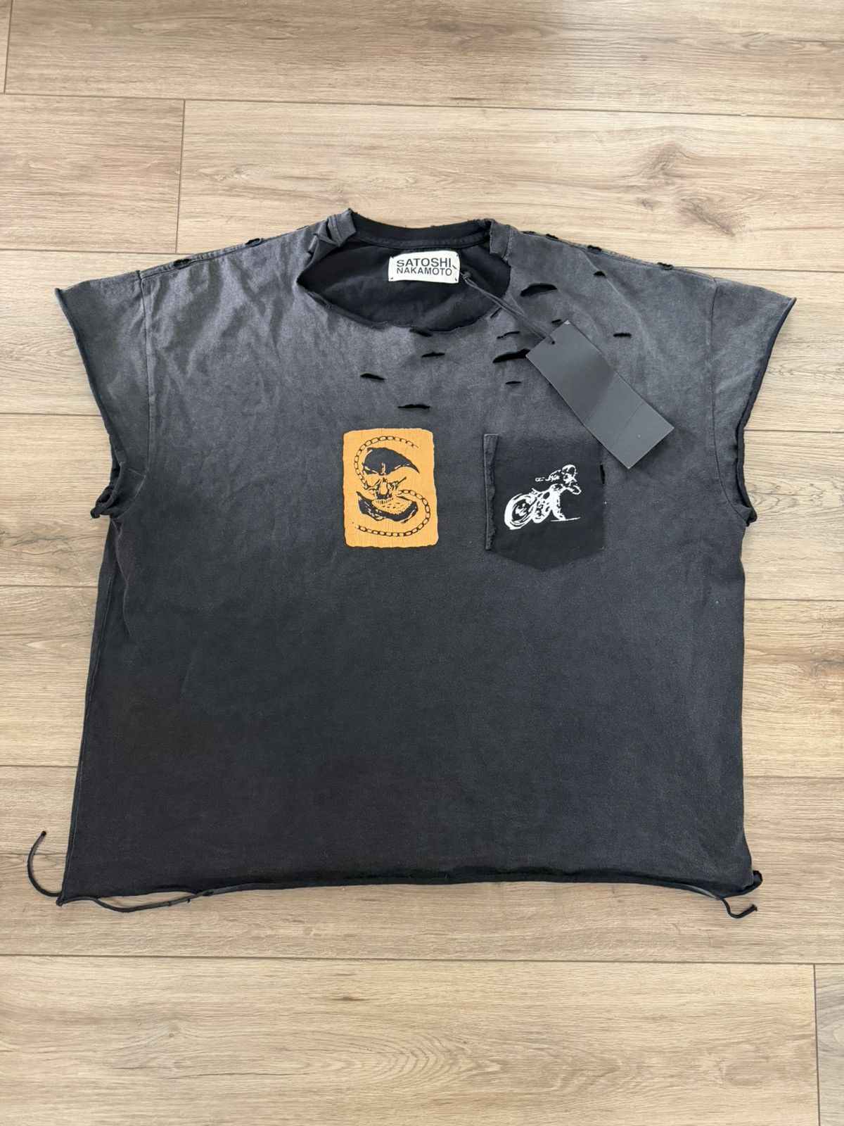 Satoshi Nakamoto Tech Giant Short Sleeve Tee Shirt Black | Grailed
