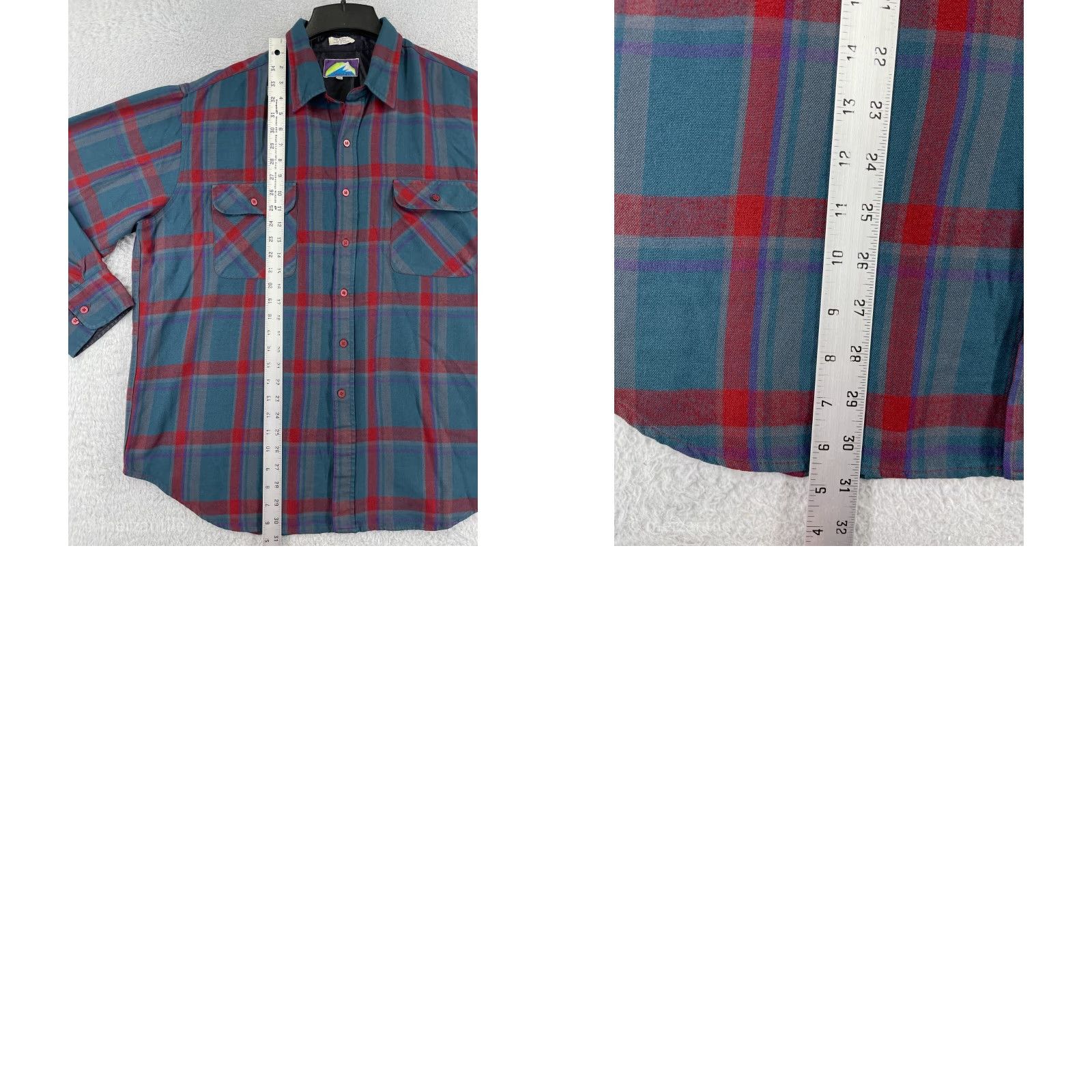 Vintage Northcrest Men's Shirt 2XL Green Plaid Flannel Button-Up 100% Acrylic Casual Workwear Camp Outdoor Men’s Shirt Size US XXL / EU 58 / 5 - 10 Thumbnail